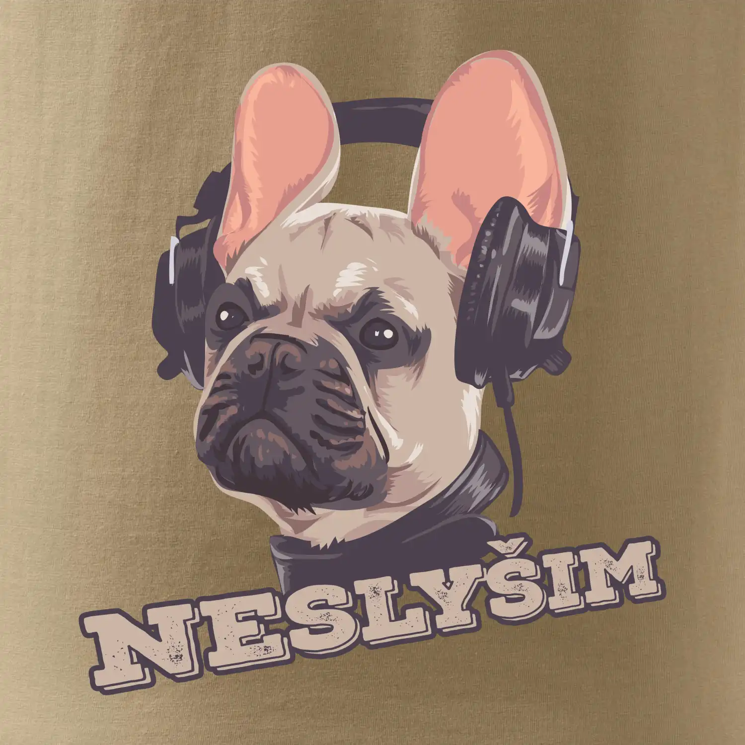 Francouzský buldoček neslyším