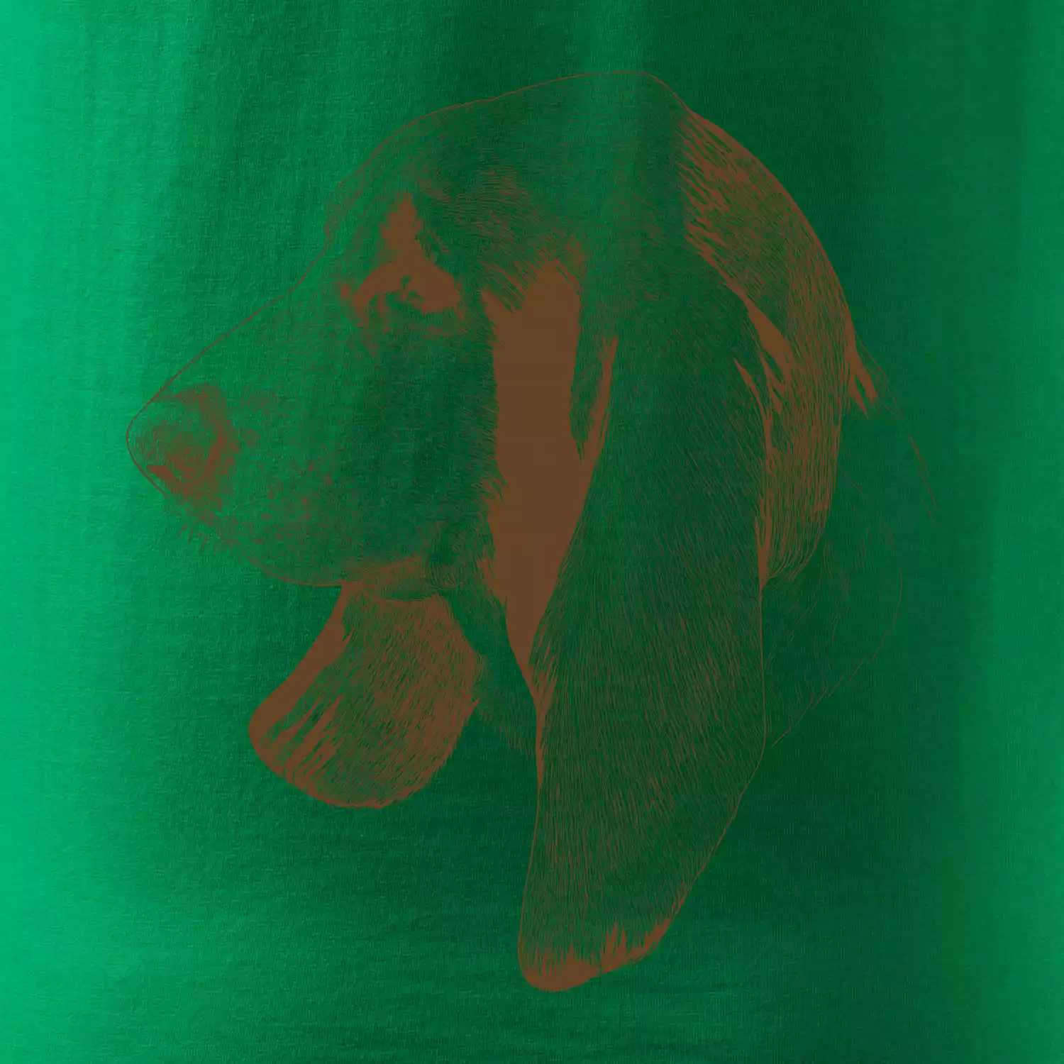 Basset - kreslená hlava