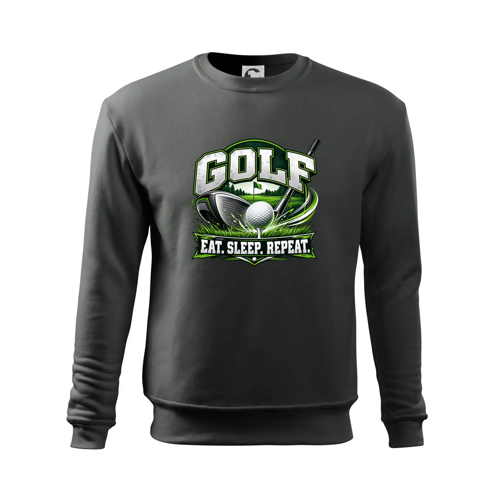 Golfová hůl s míčkem eat sleep repeat