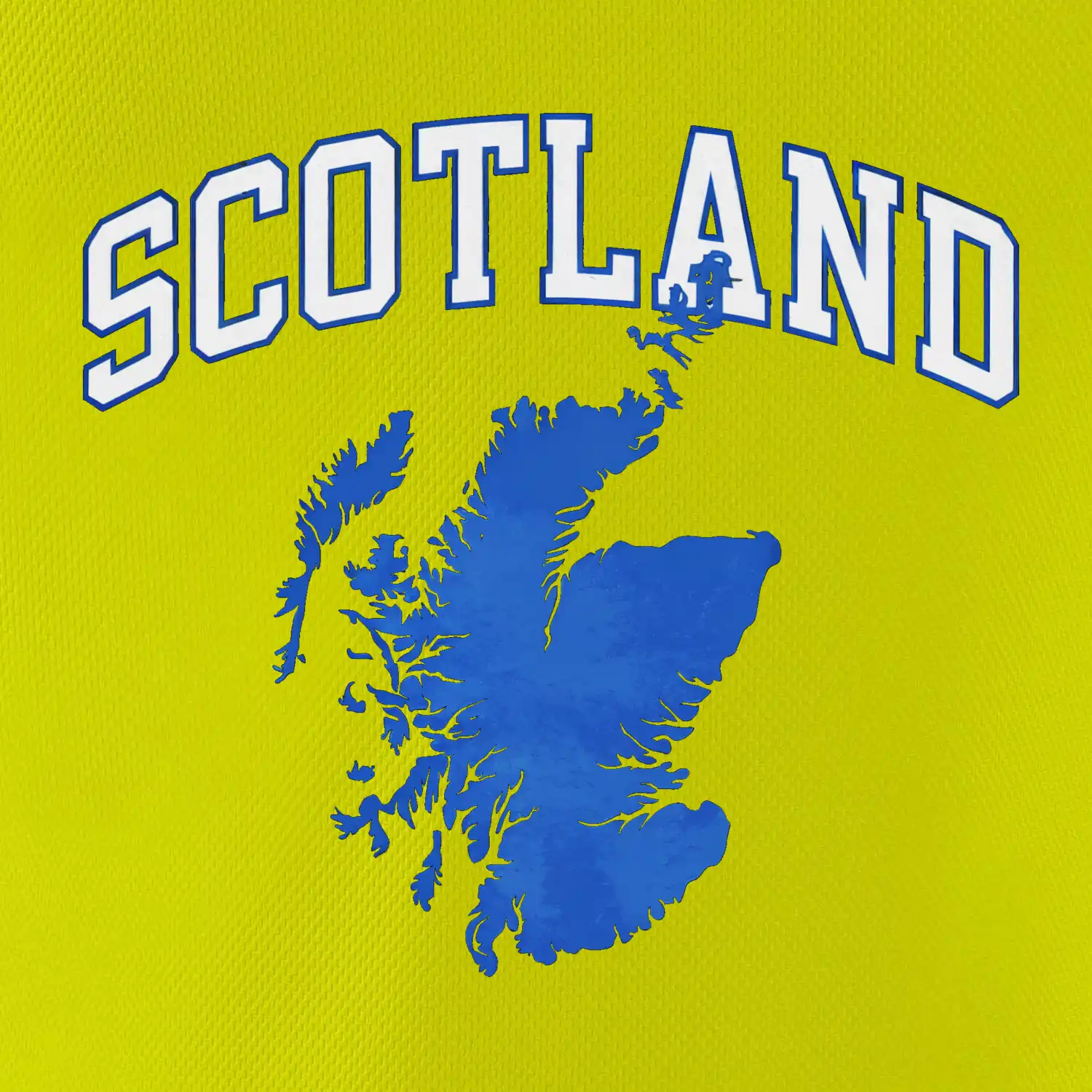 Scotland nápis s mapou