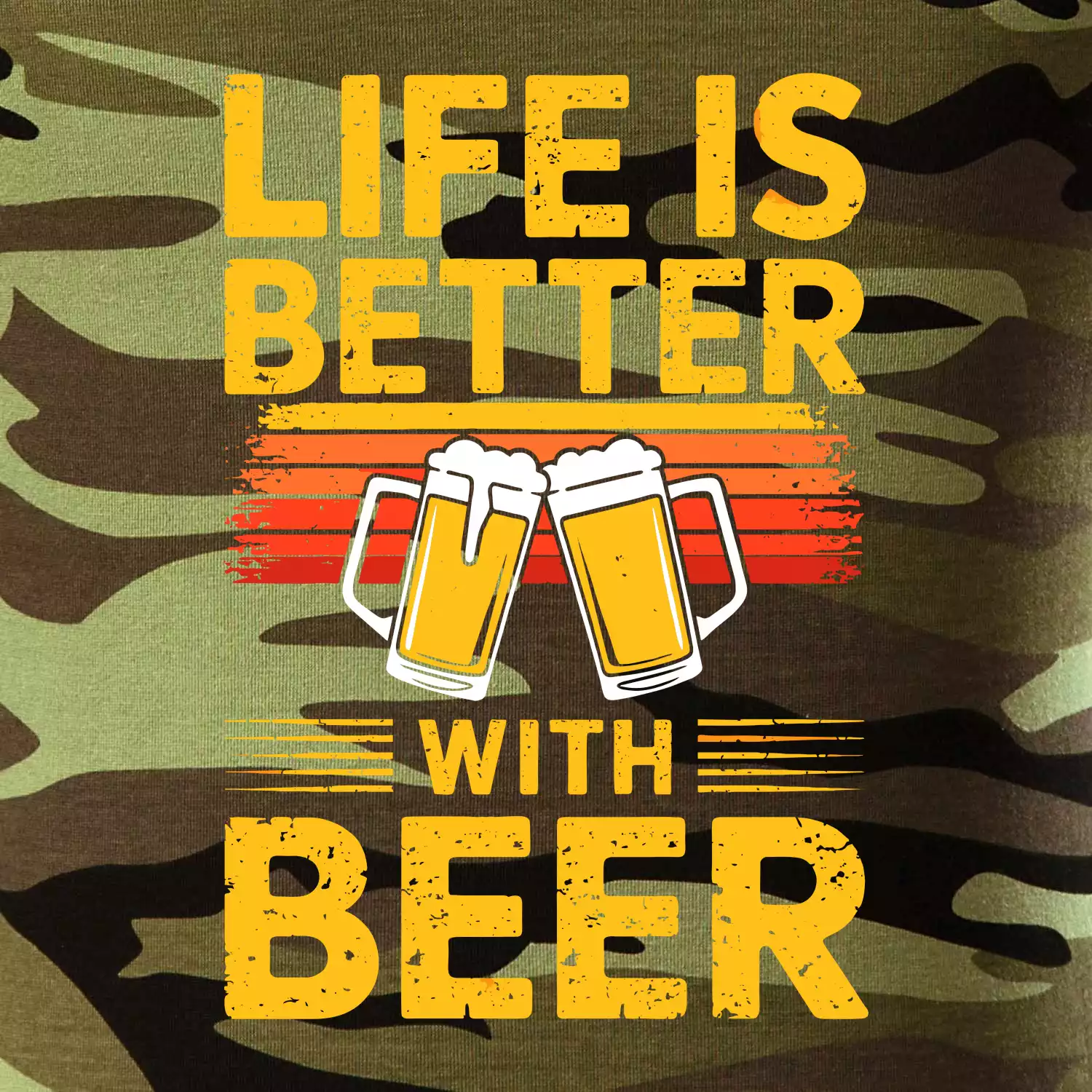Life is better with beer - oranžové