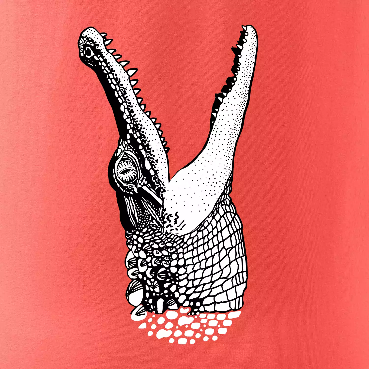 Krokodýl kreslený (Pecka design)