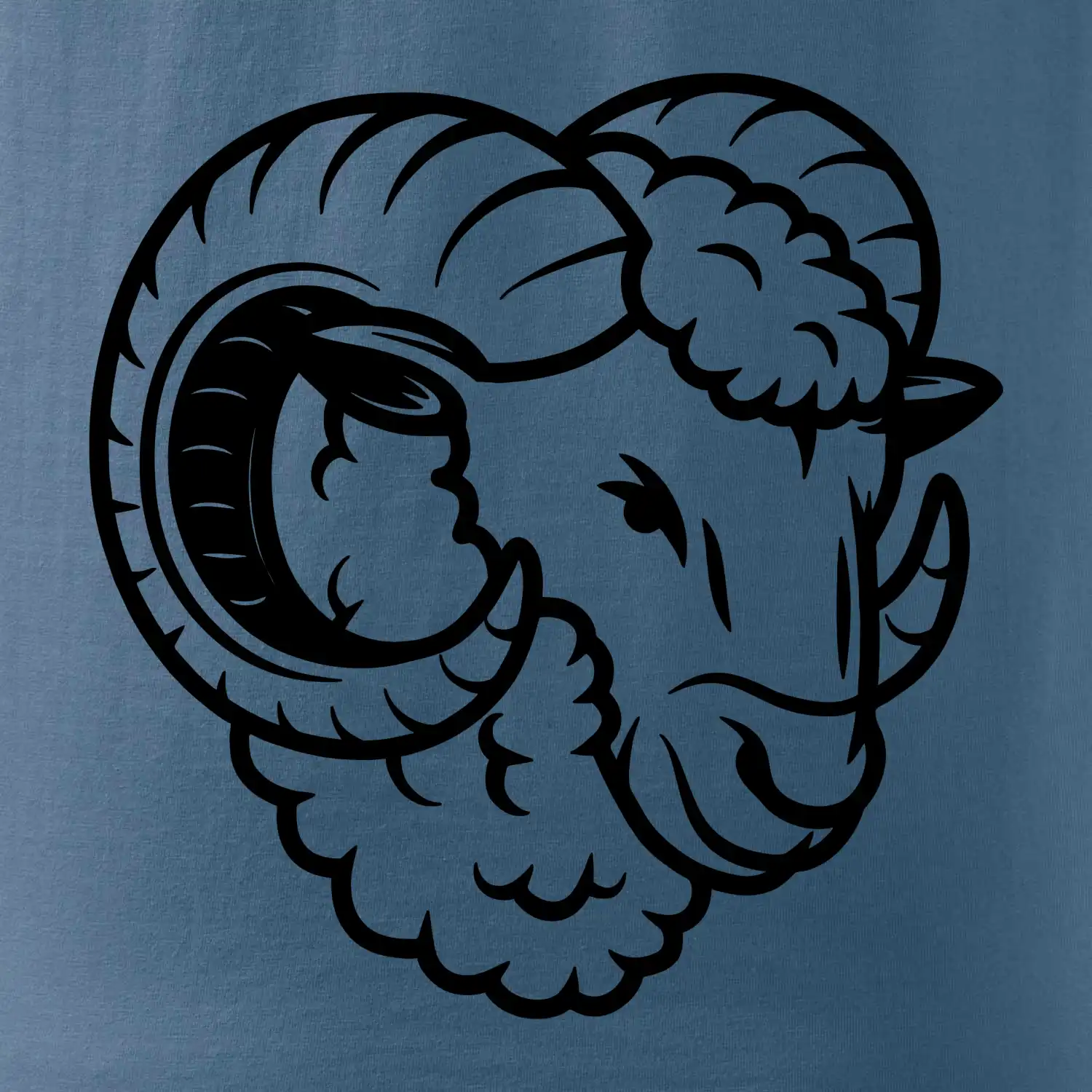 Bílá Hlava berana obrys