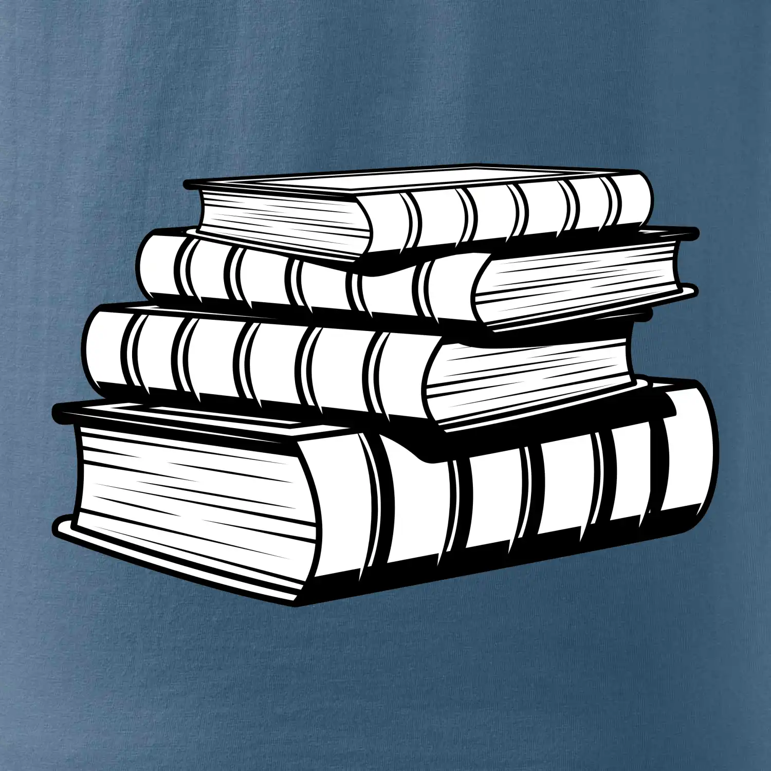 Knihy černobílé na sobě