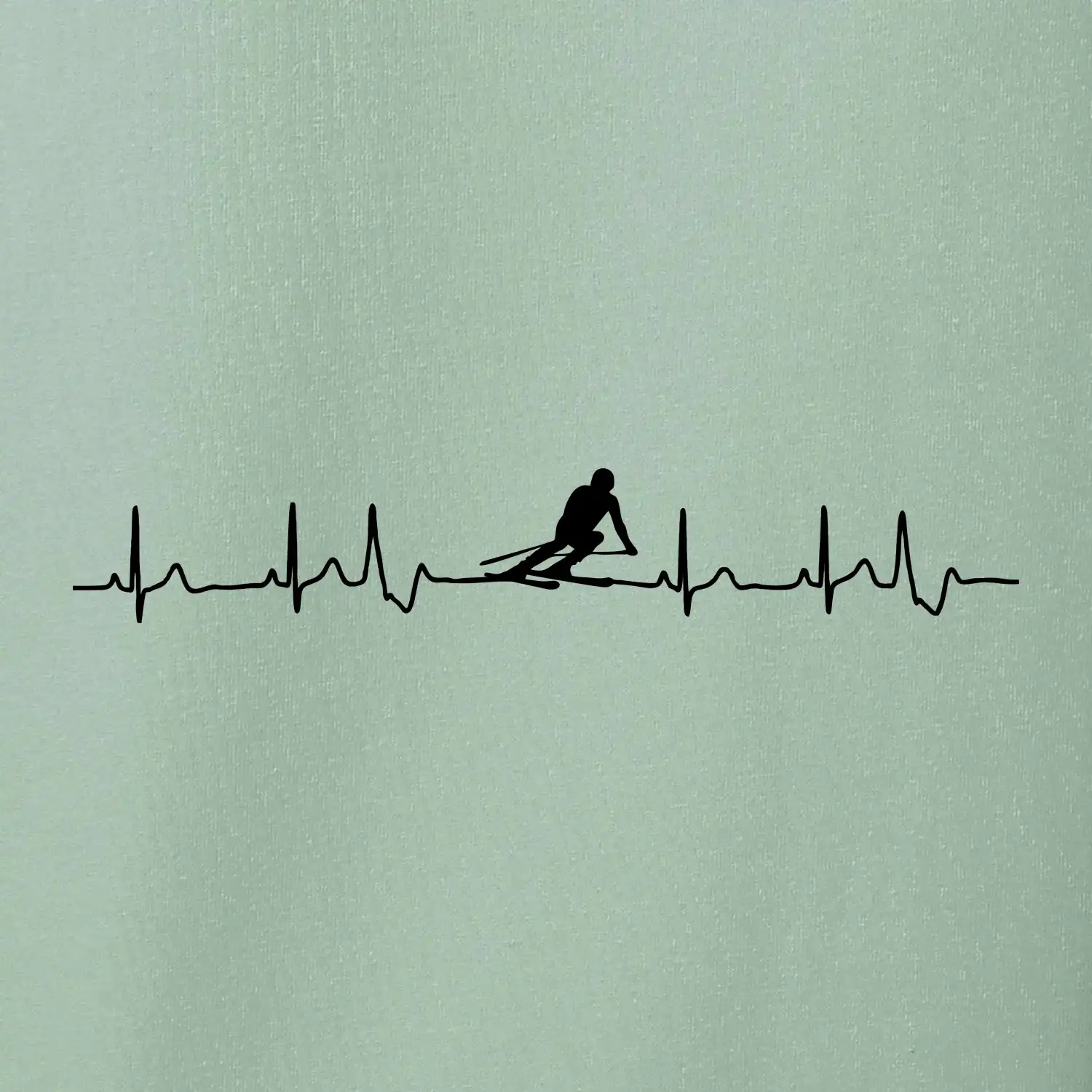 Lyžař EKG