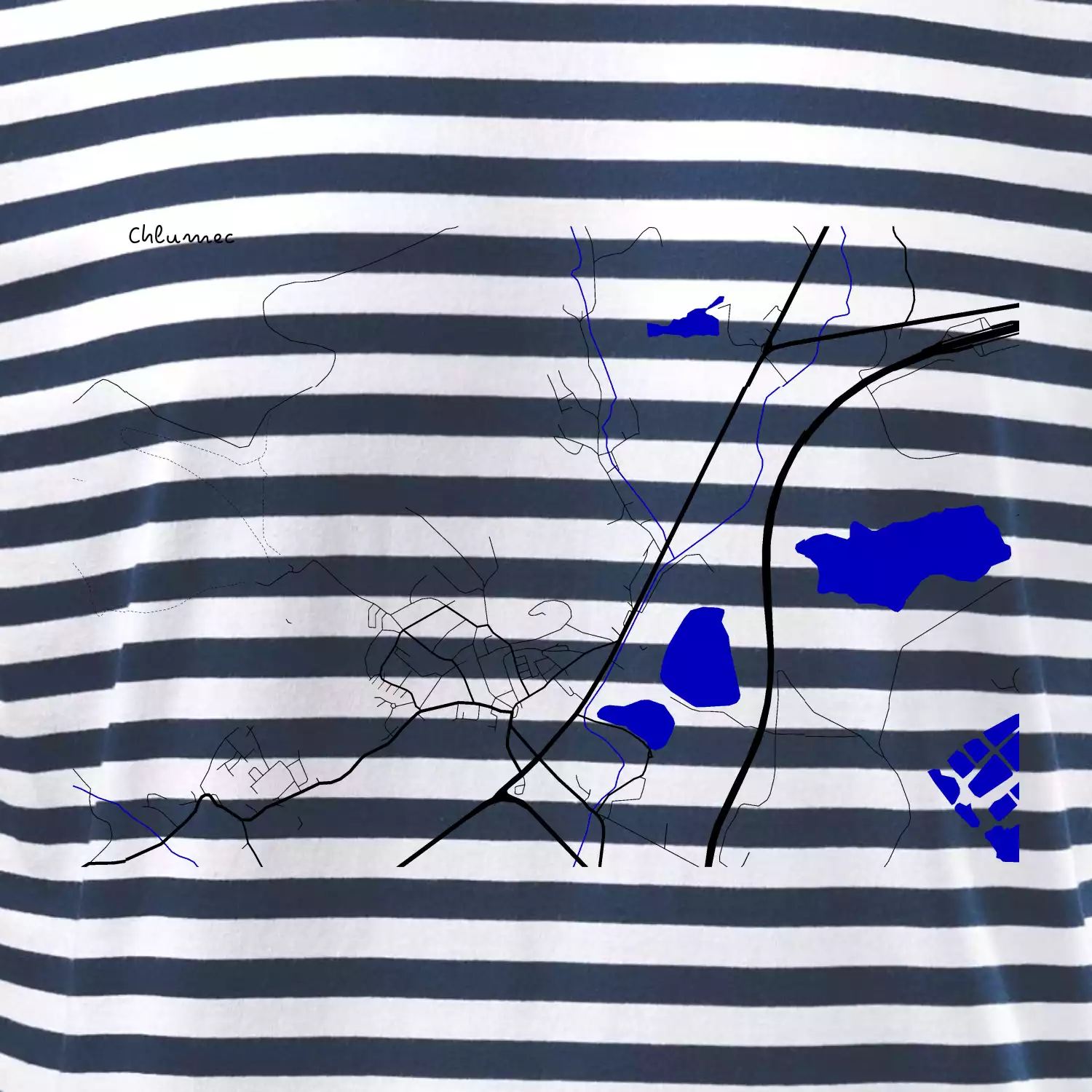 Chlumec 403 39 mapa s vodními toky