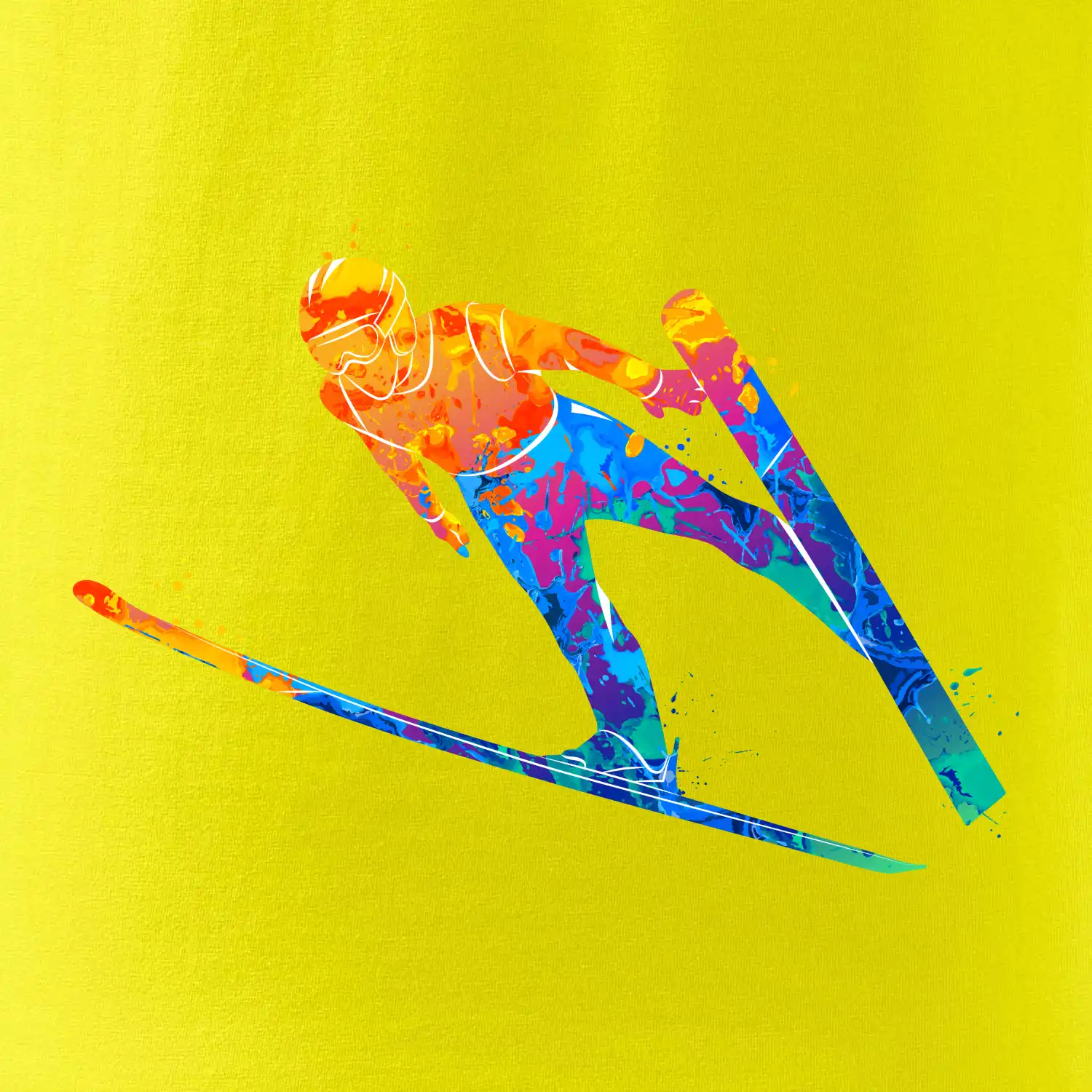 Skokan na lyžích splash