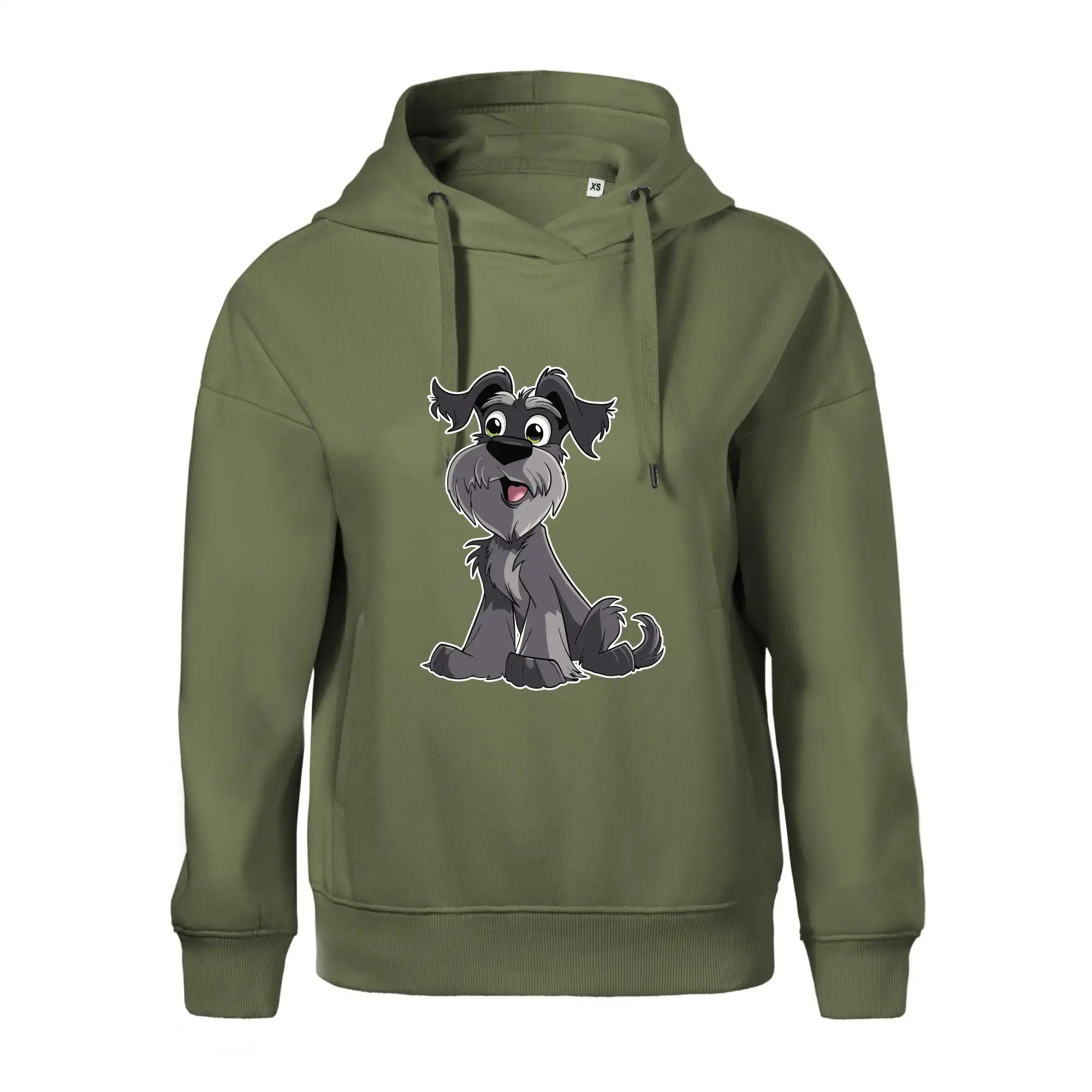 Knírač kreslený sedící