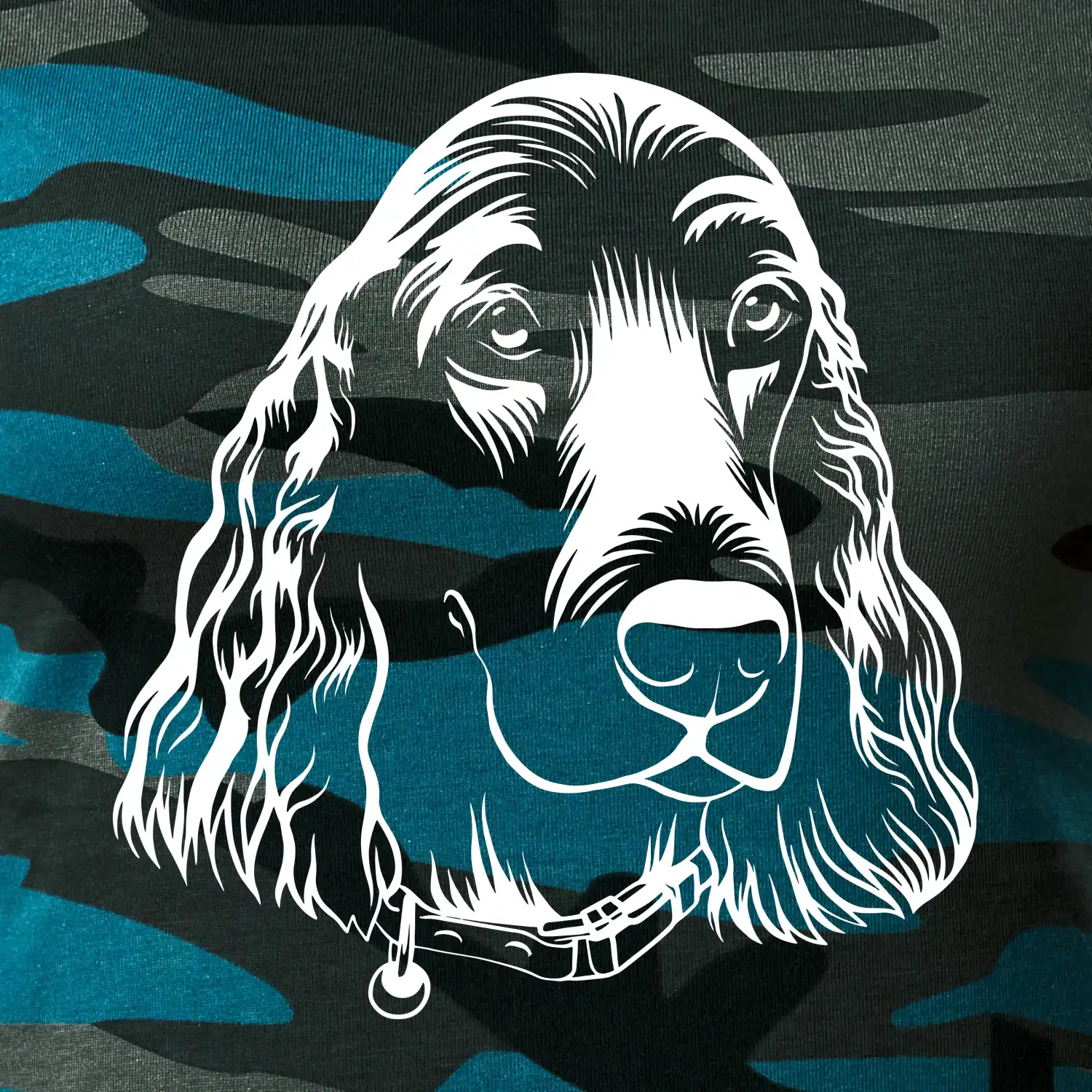 Kokršpaněl - hlava kreslená