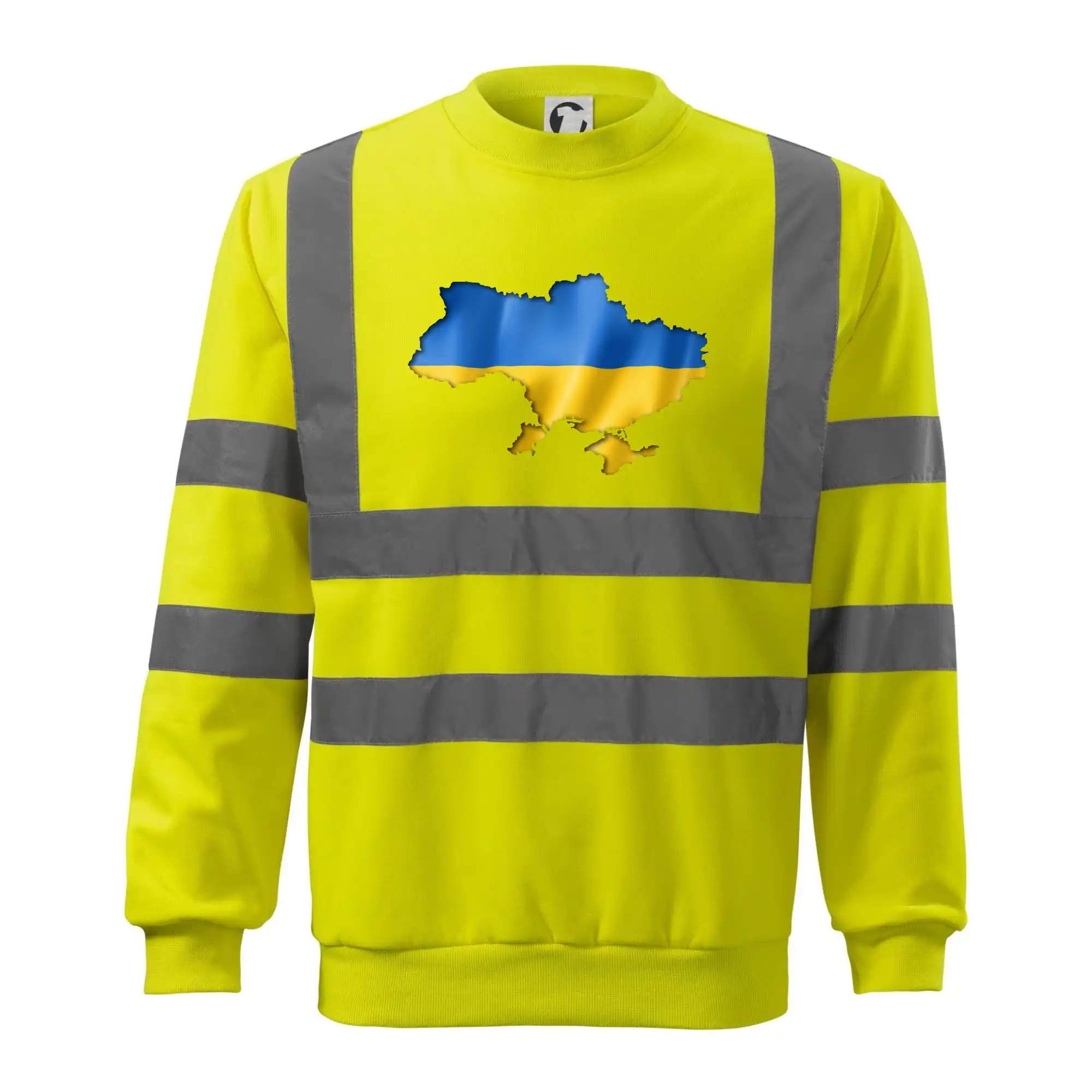 Ukrajina vlajka mapa