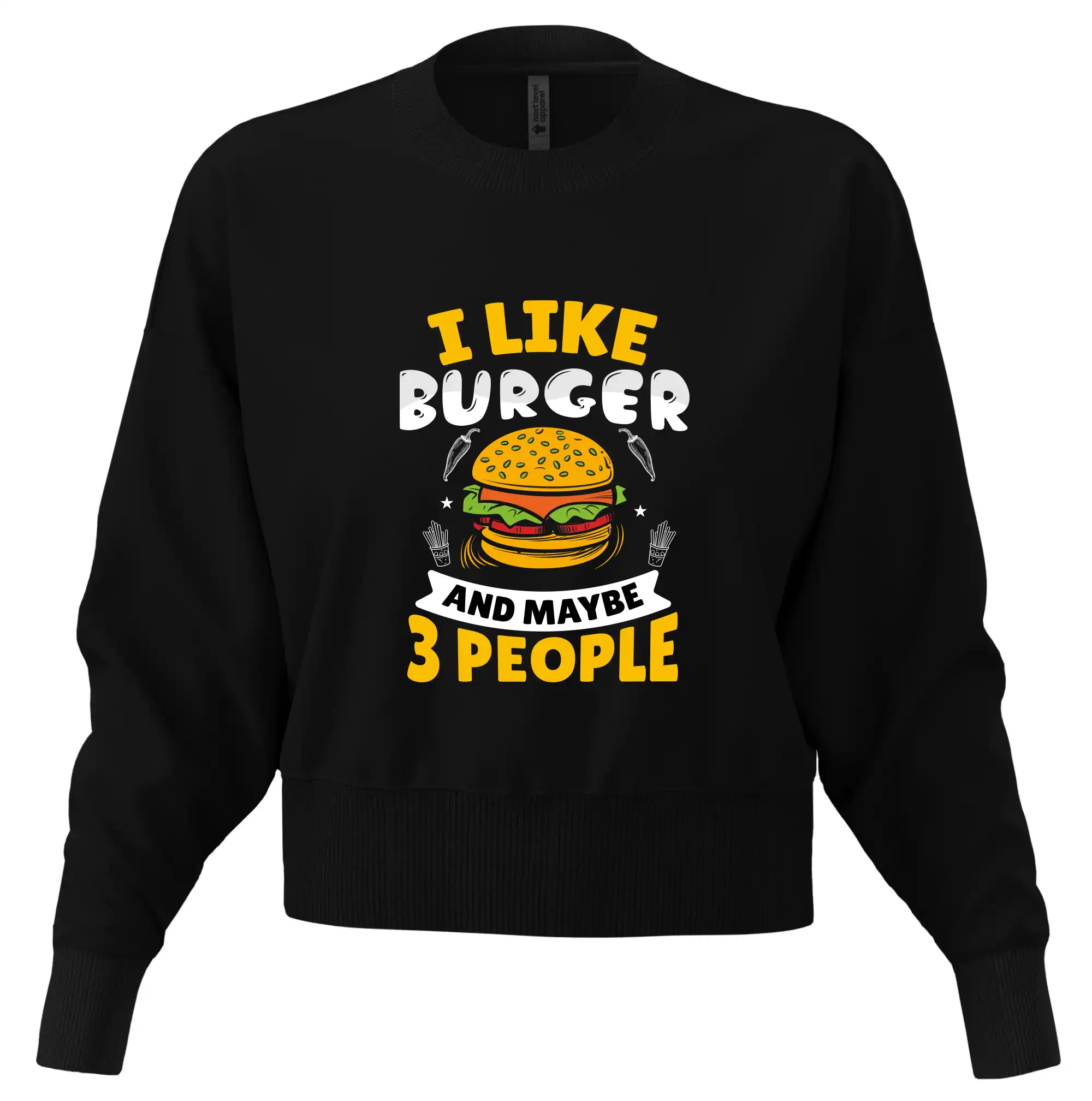 I like burger and maybe 3 people