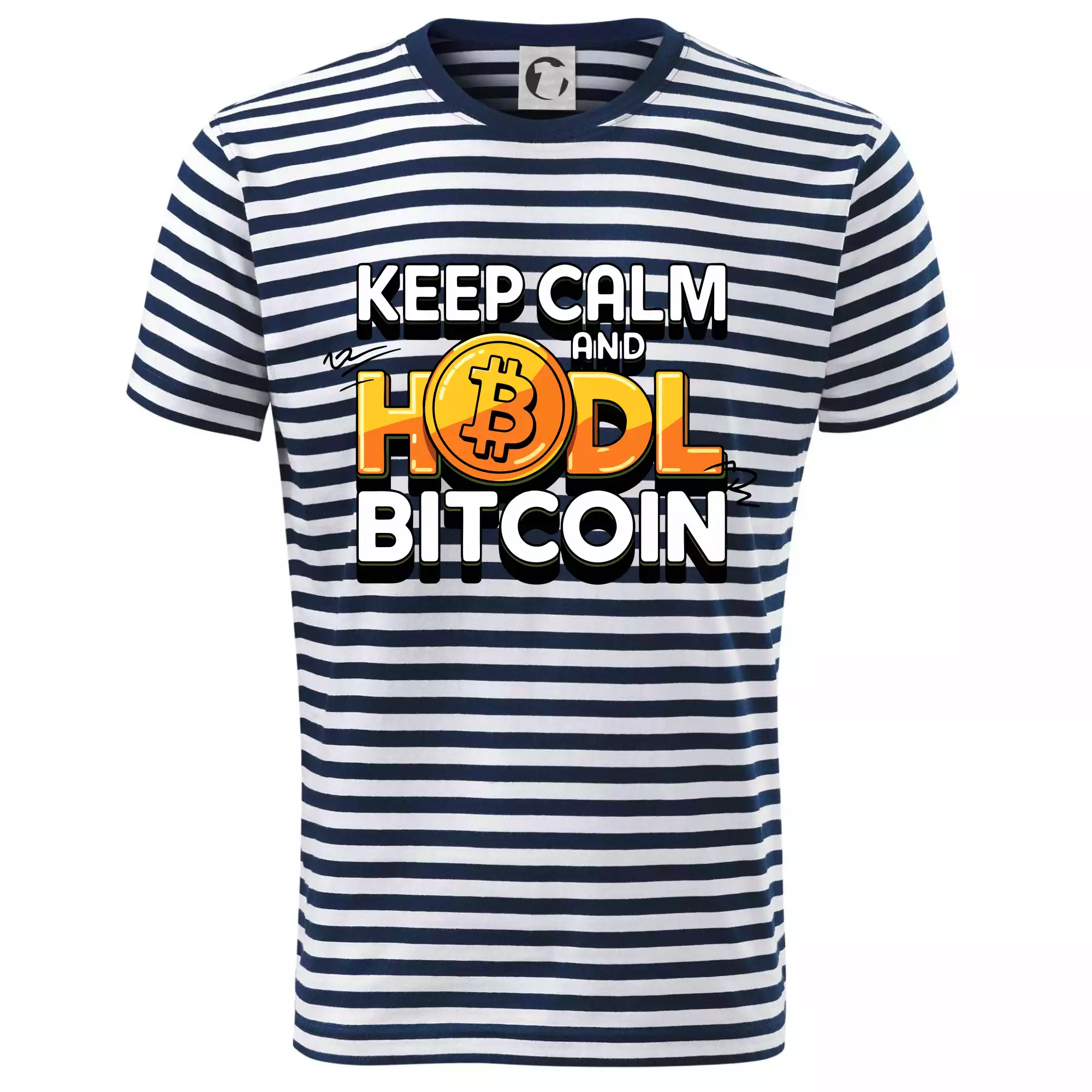 3D nápis Keep Calm and HODL Bitcoin