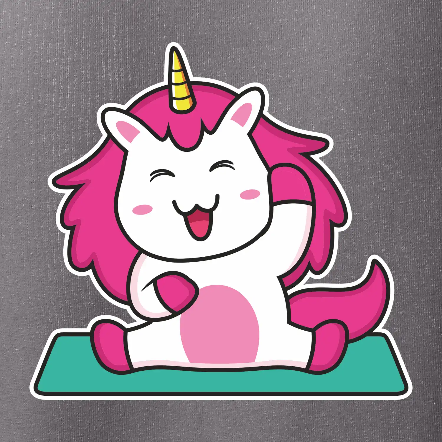Yoga veselý jednorožec