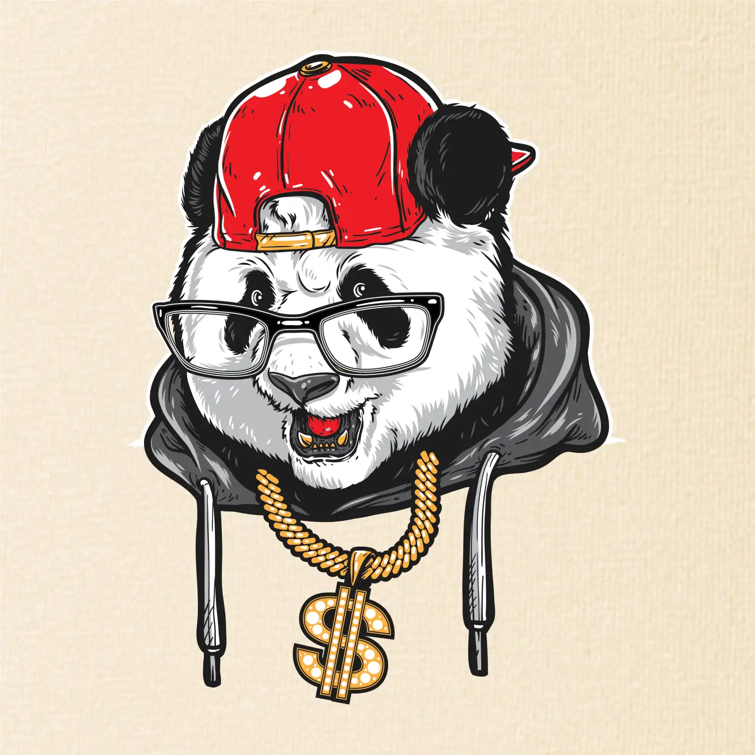 Hip hop panda