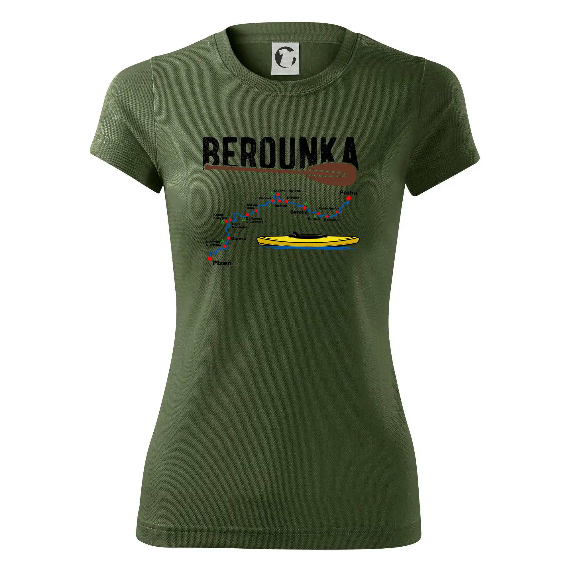 Mapa řeky Berounky