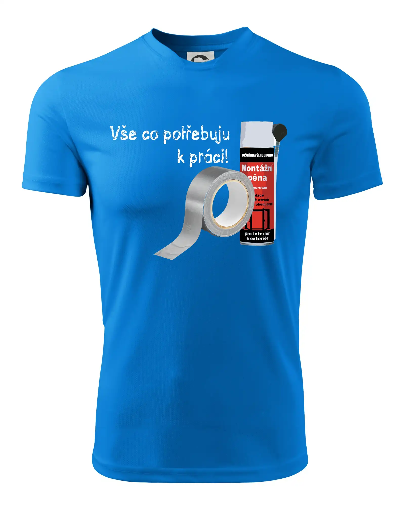 Pěna  a páska - vše co potřebuji k práci