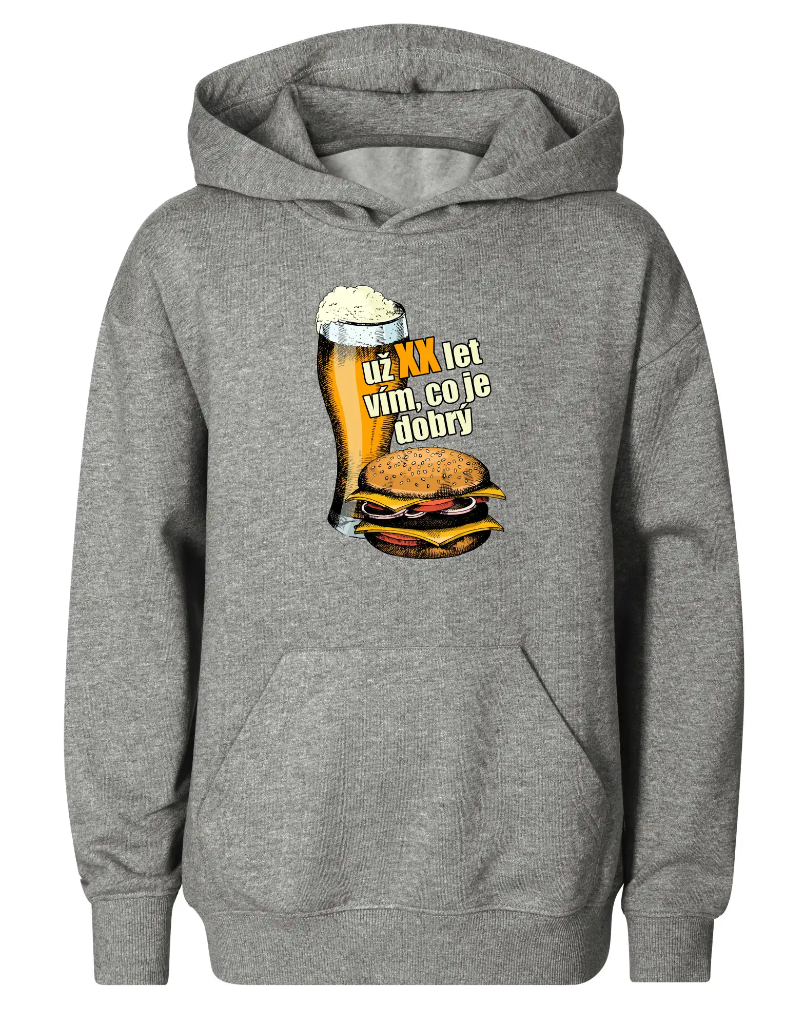 Pivo a burger vím co je dobrý