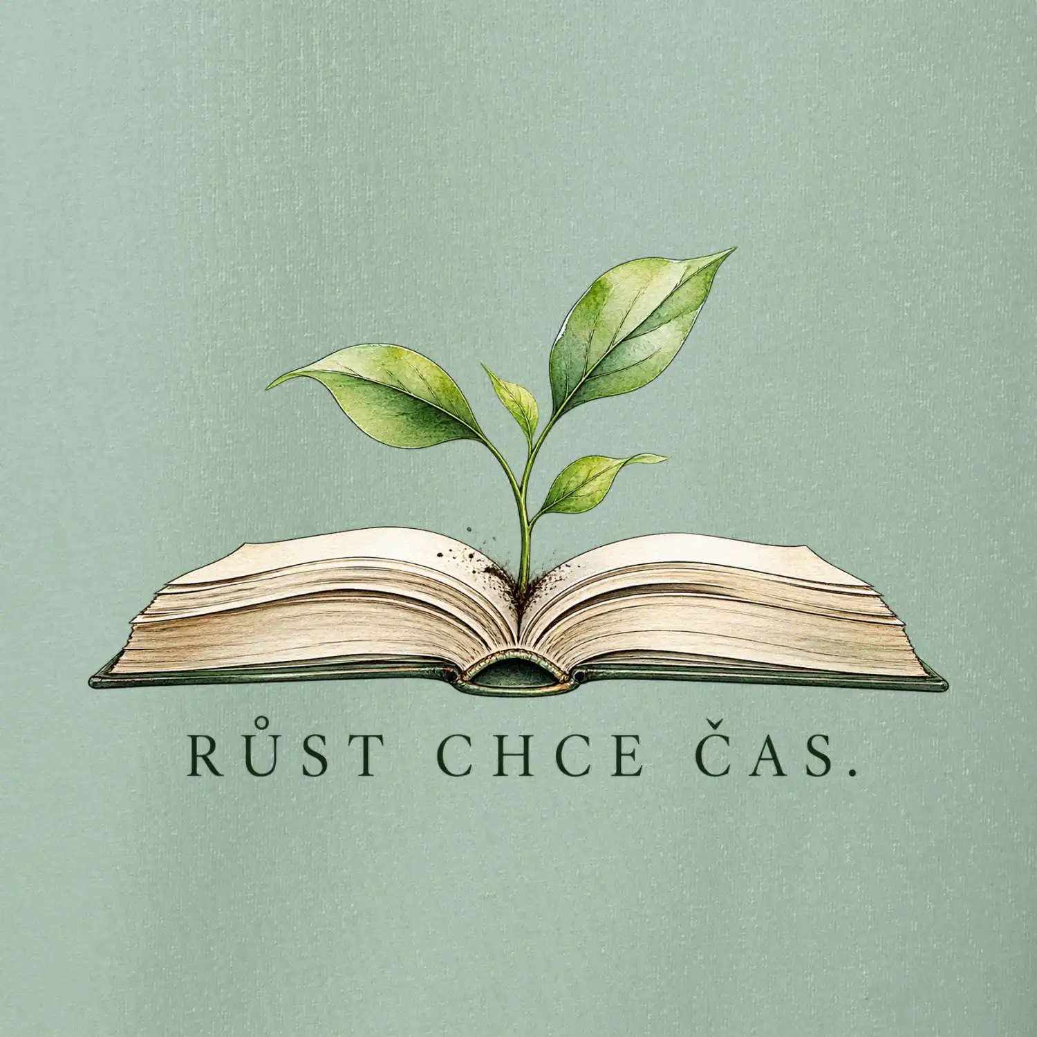 Růst chce čas rostlina v knize