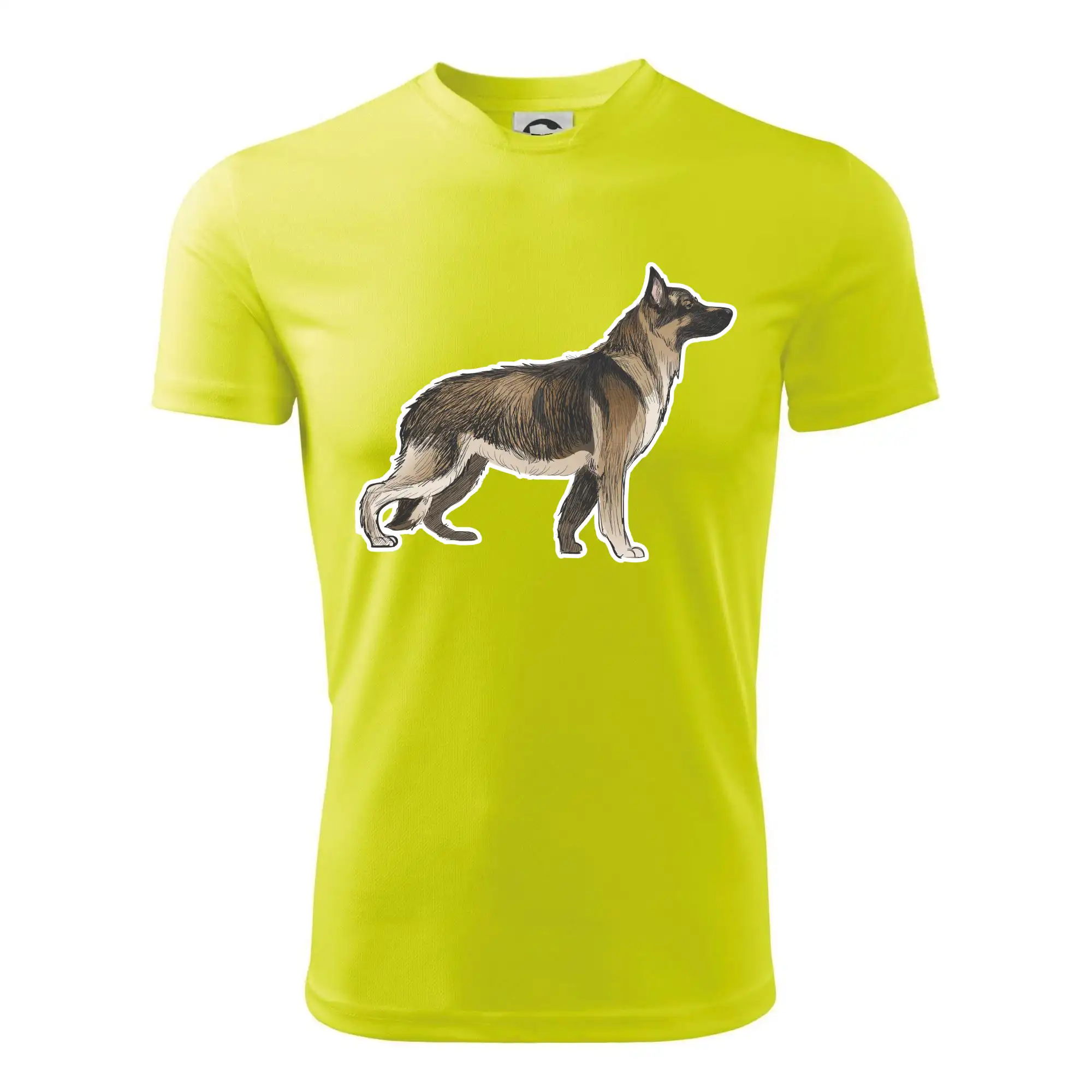 Německý ovčák - hnědý kreslený