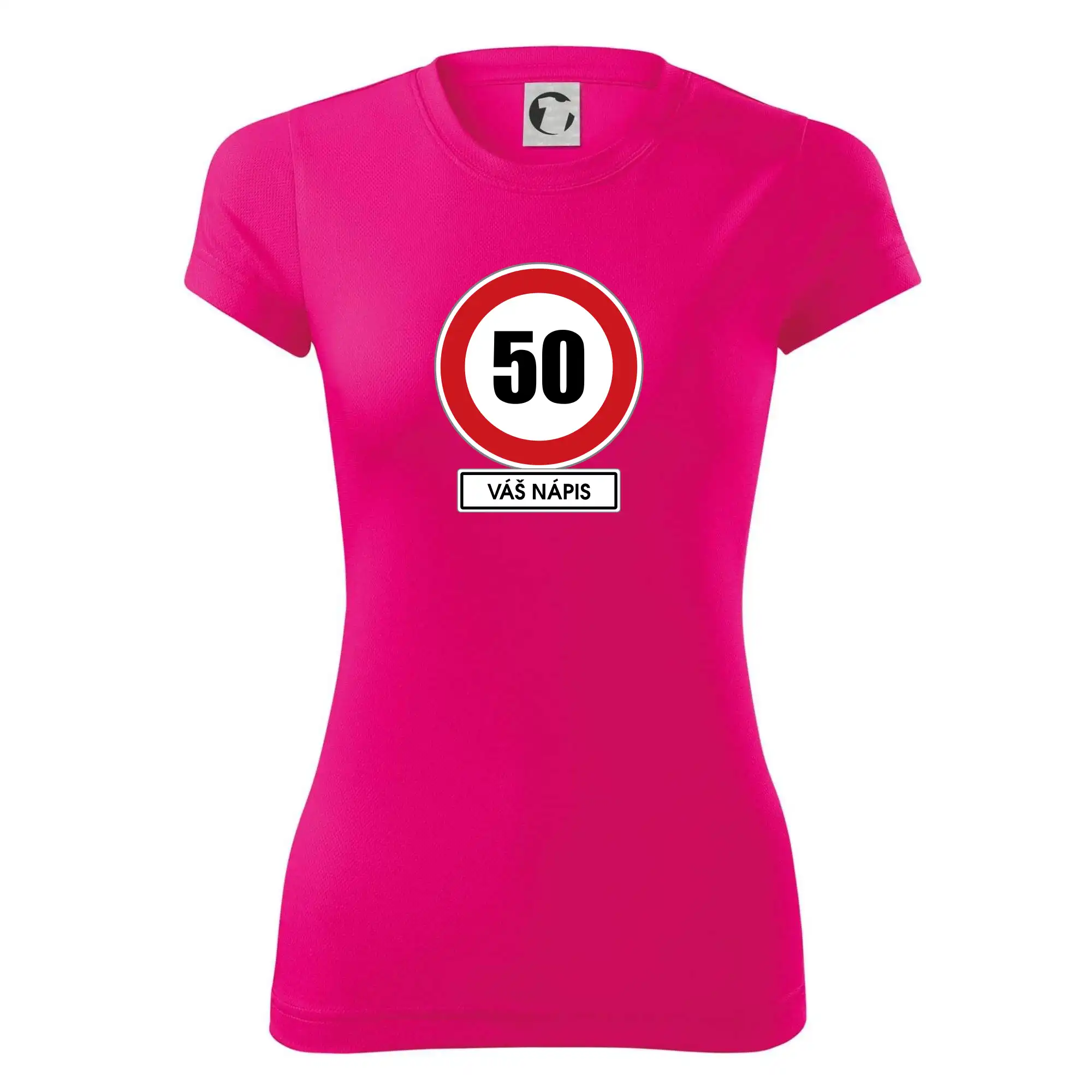 Dopravní značka - rychlost 50 - váš nápis