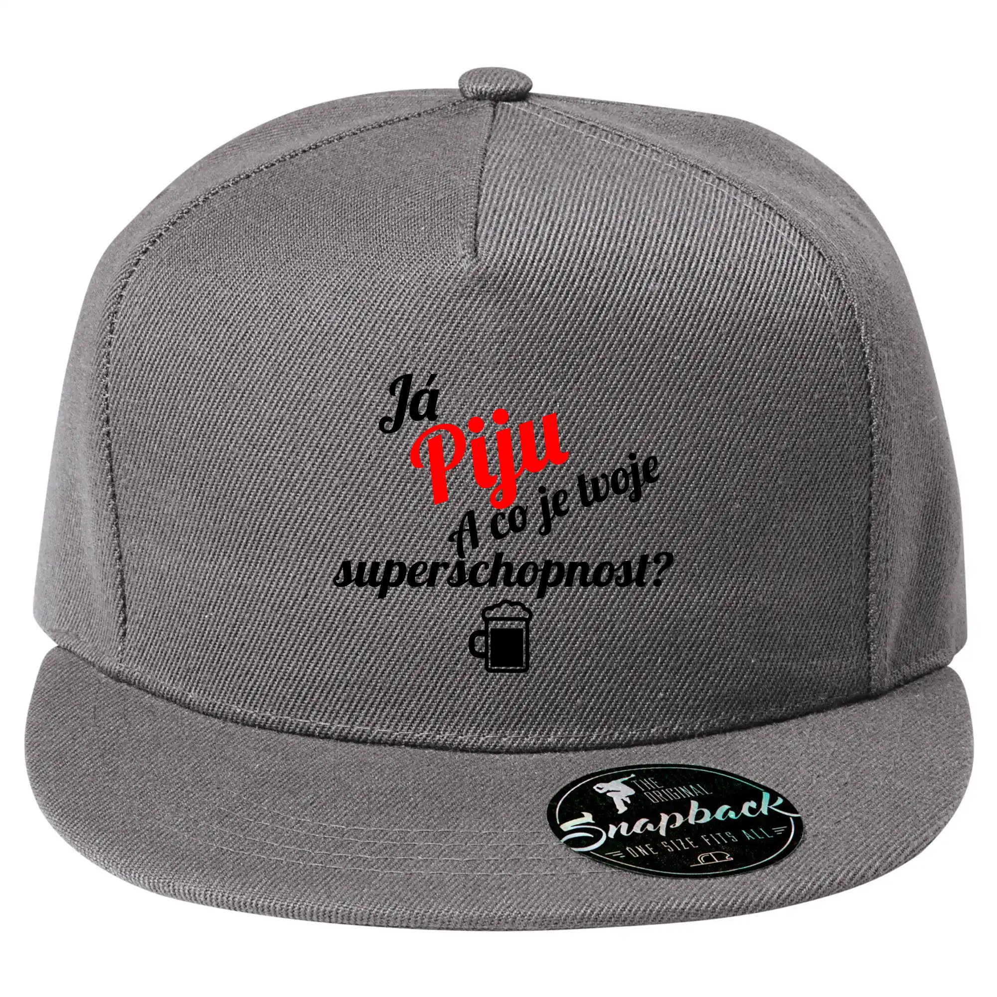 Já piju - tvoje superschopnost? šikmý nápis