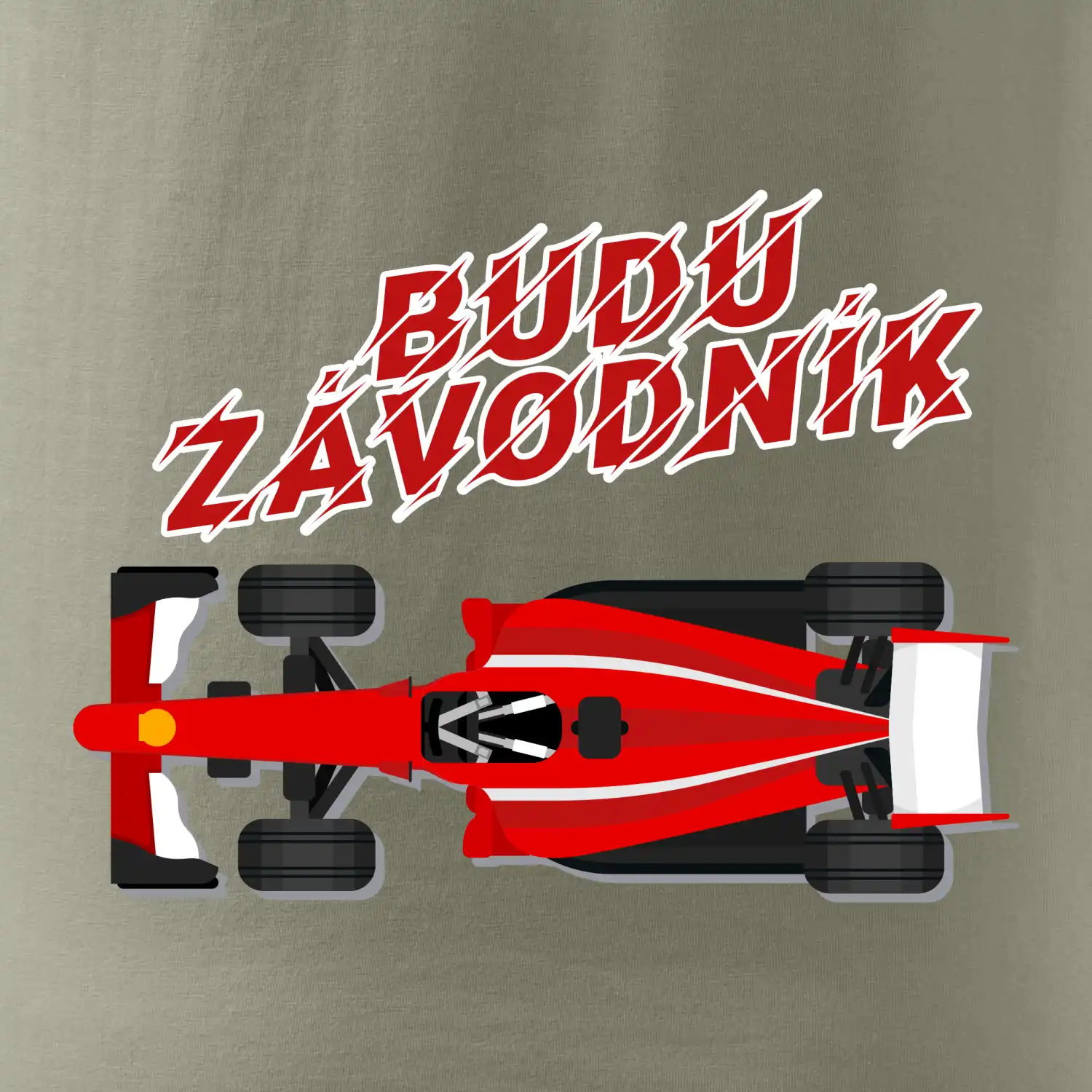 Budu závodník červená formule