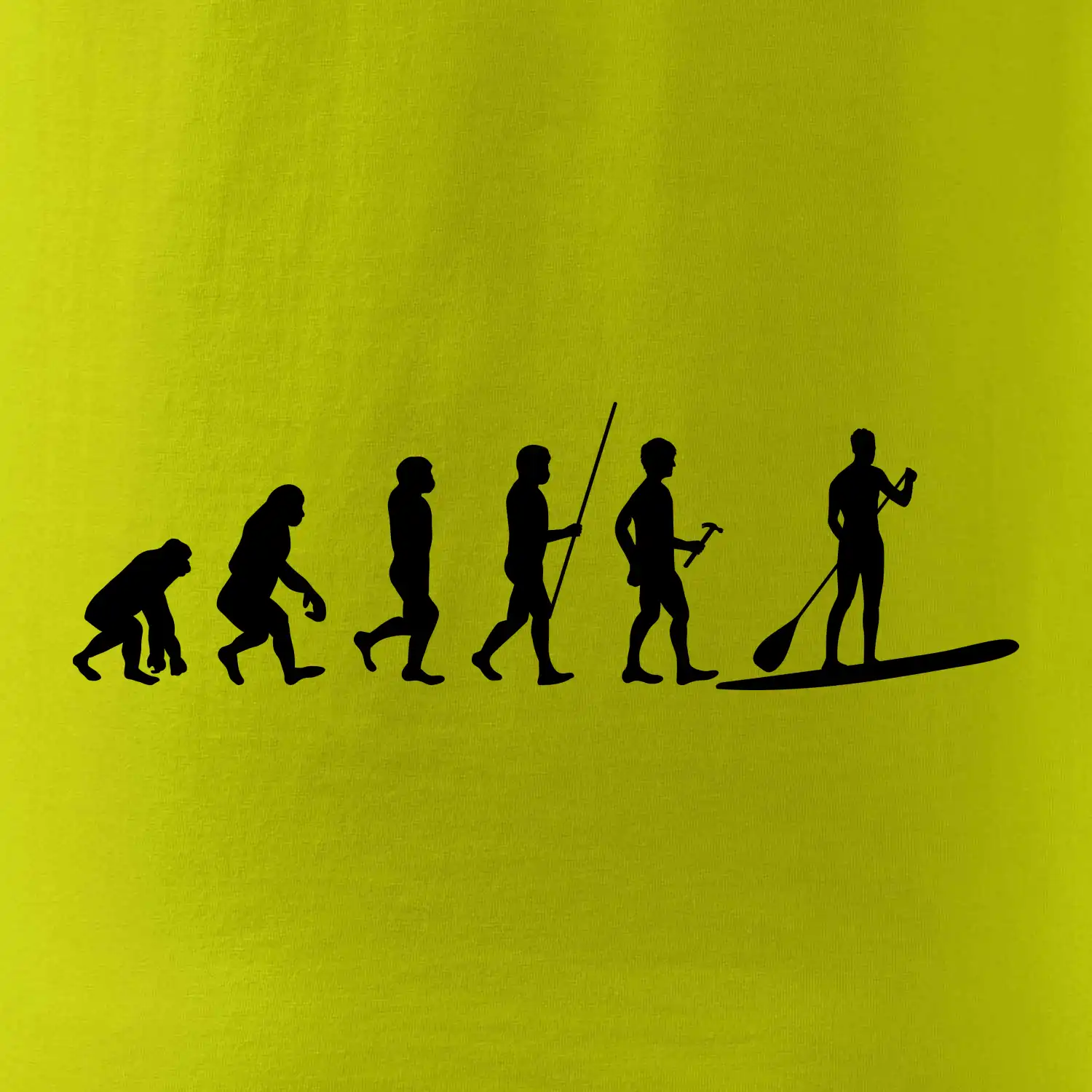 Evoluce paddleboard muž