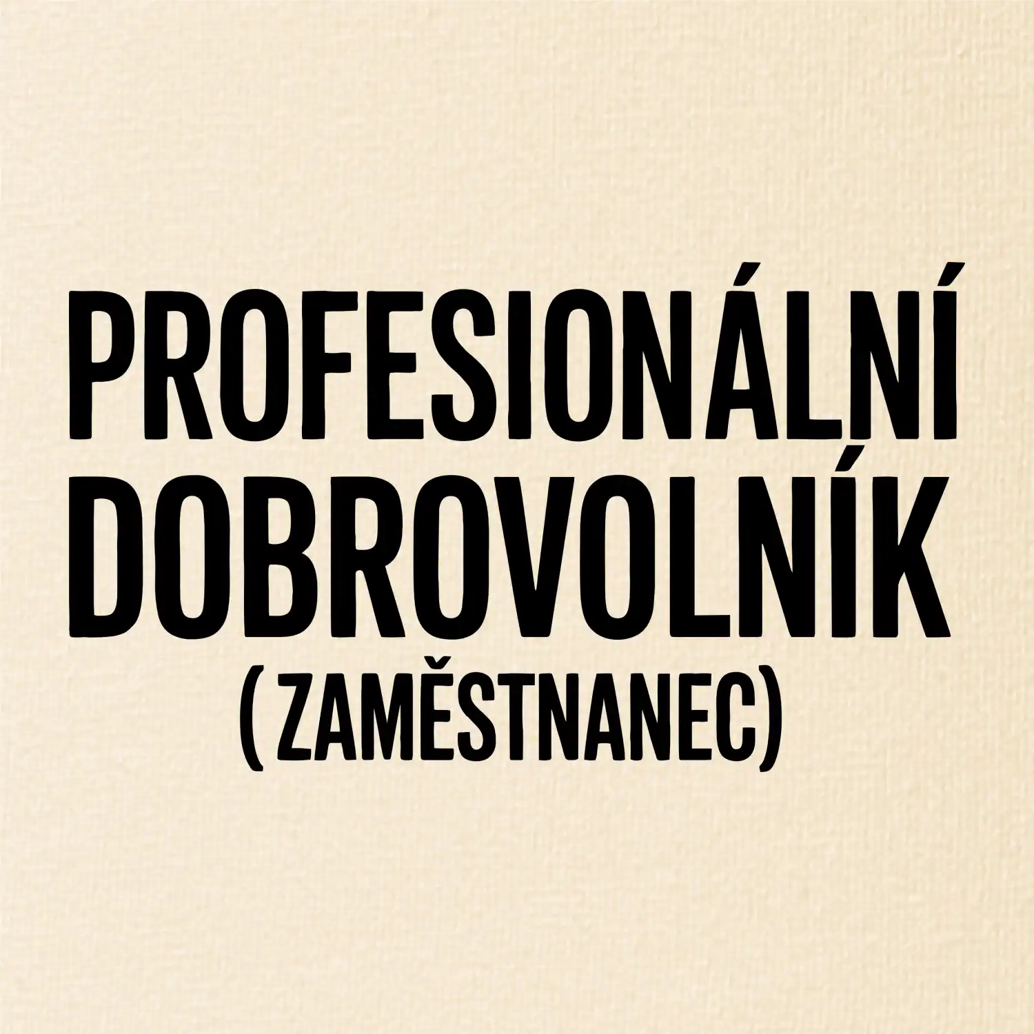 PROFESIONÁLNÍ DOBROVOLNÍK (zaměstnanec)