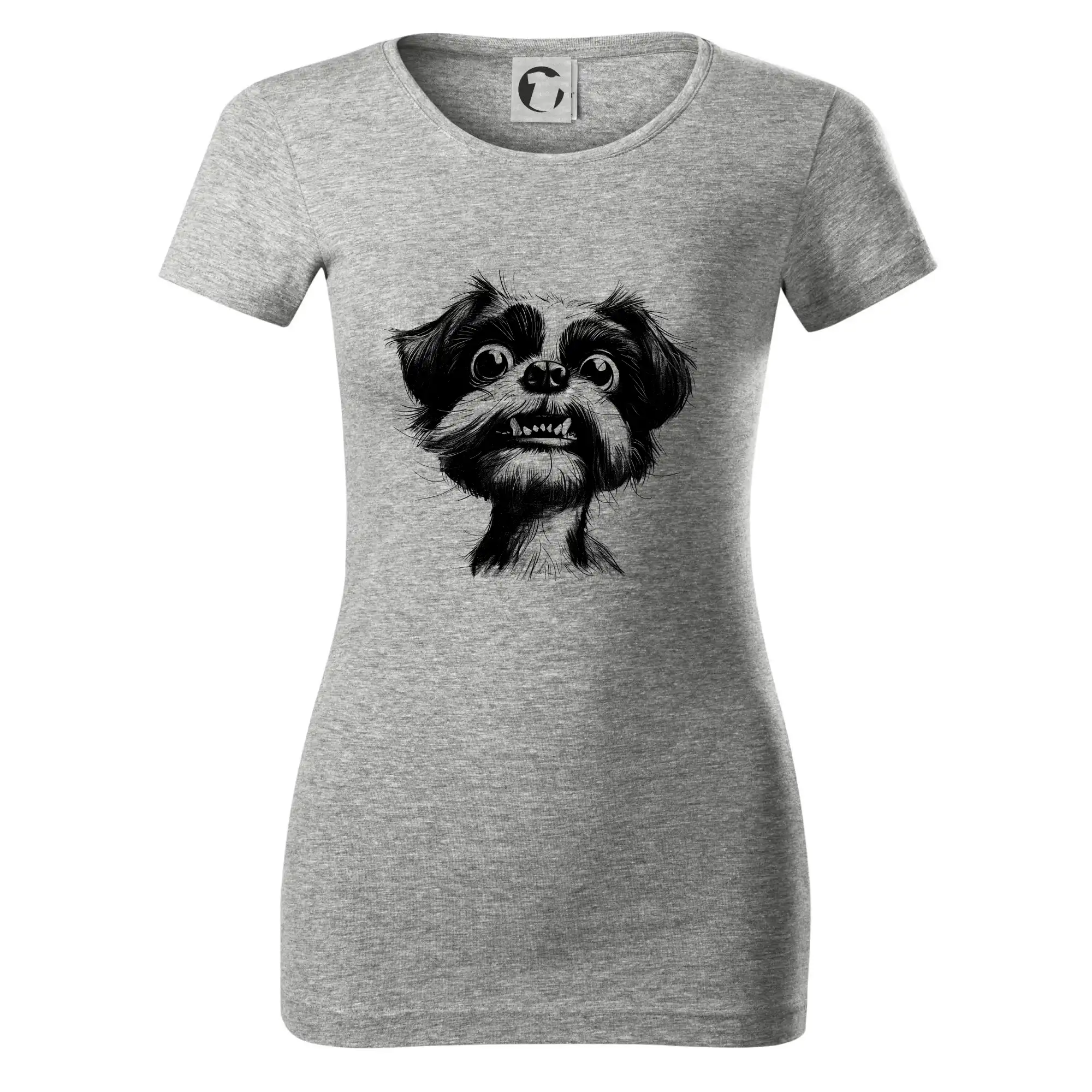 Černobílá karikatura Ši-tzu