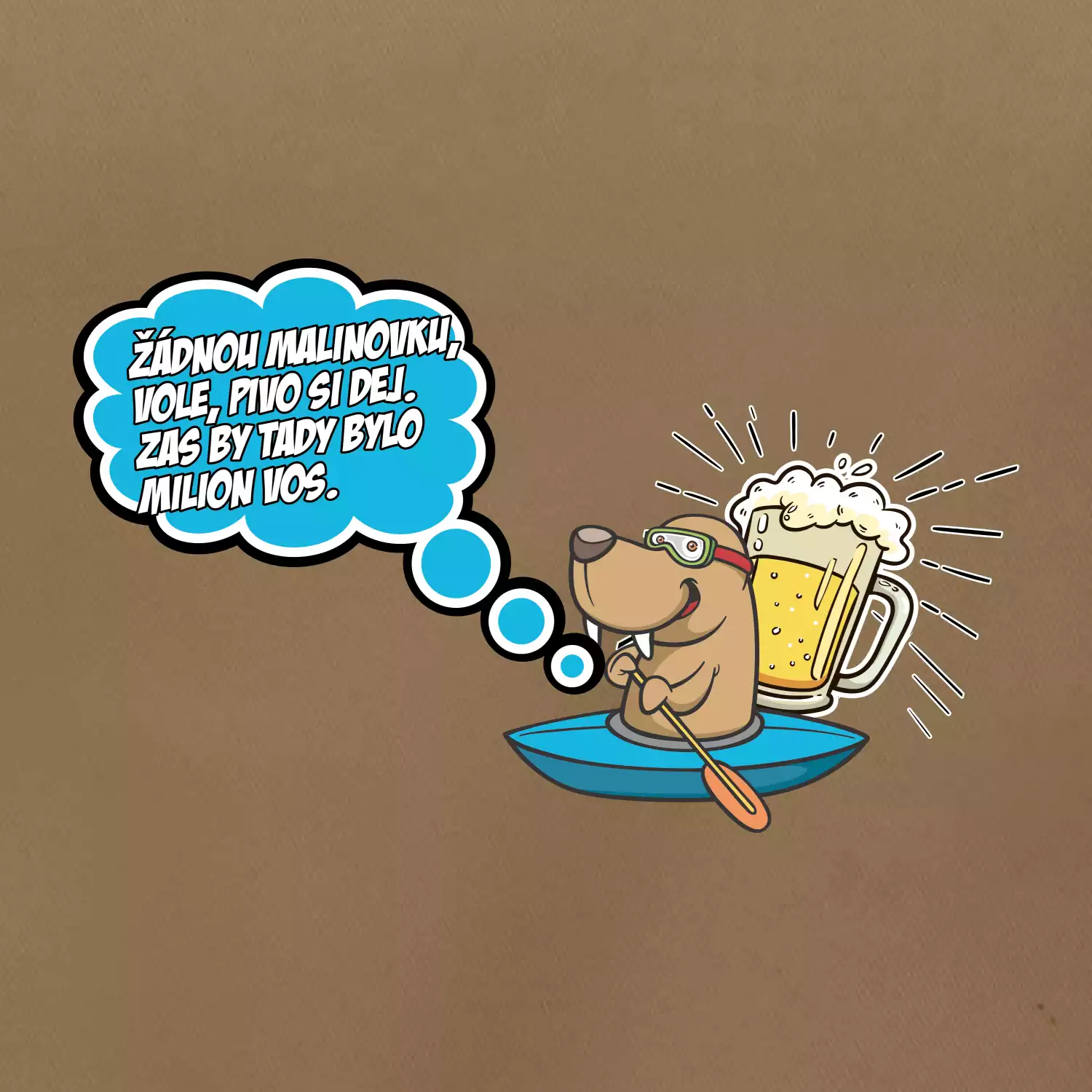 Žádnou malinovku, ale pivo