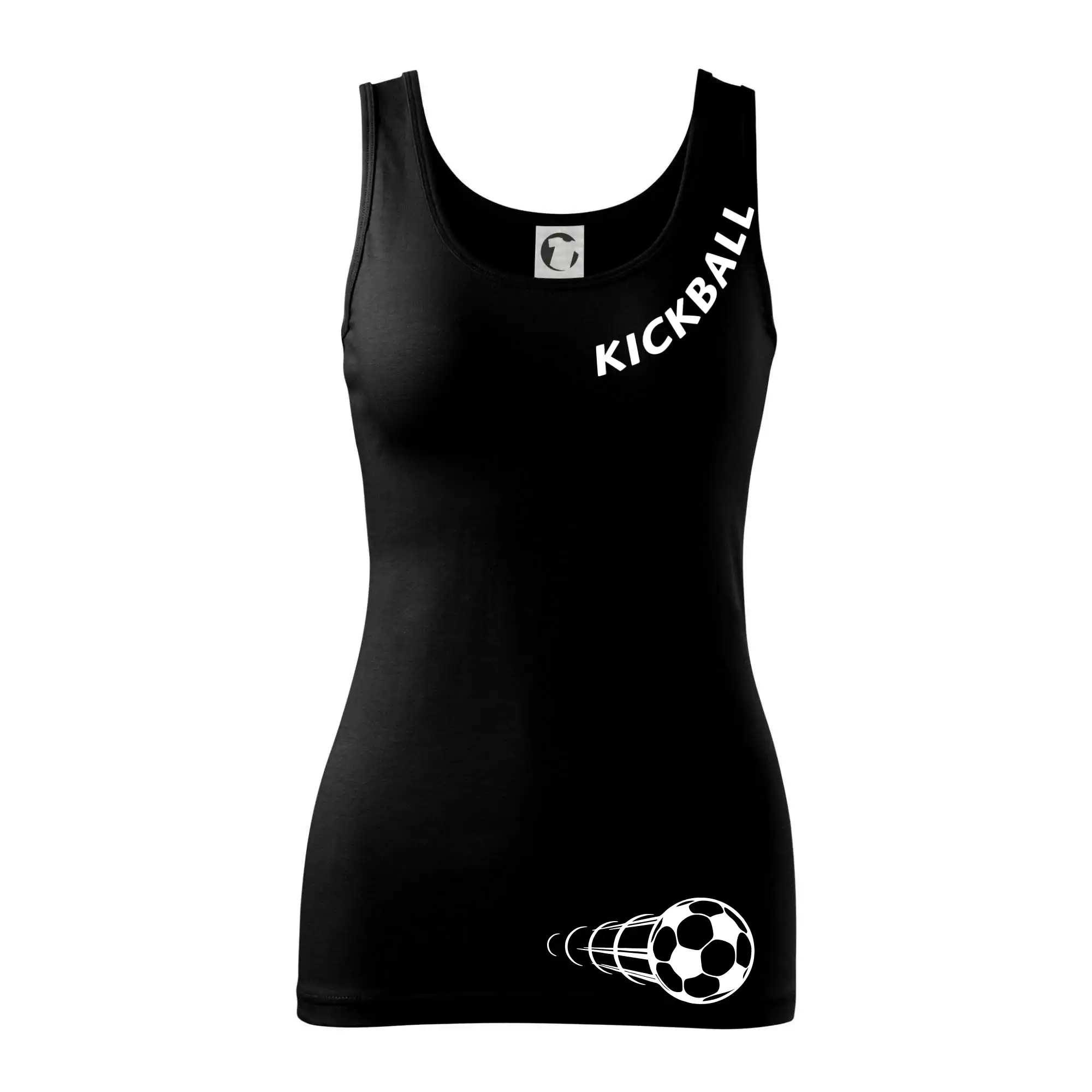 Kickball nápis šikmo