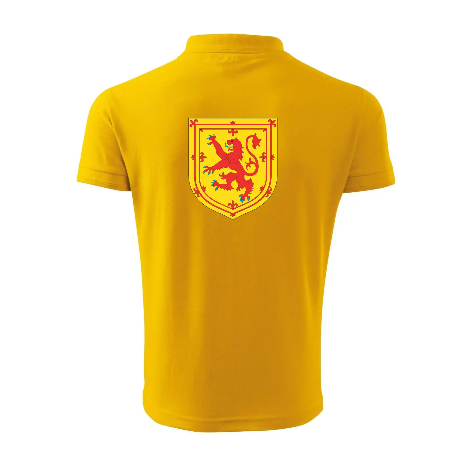 Skotský lev na hrudi