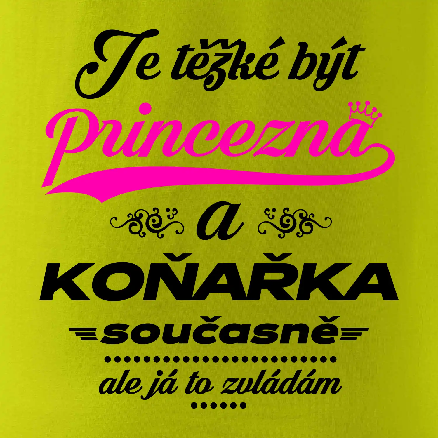 Je těžké být princezna - koňařka