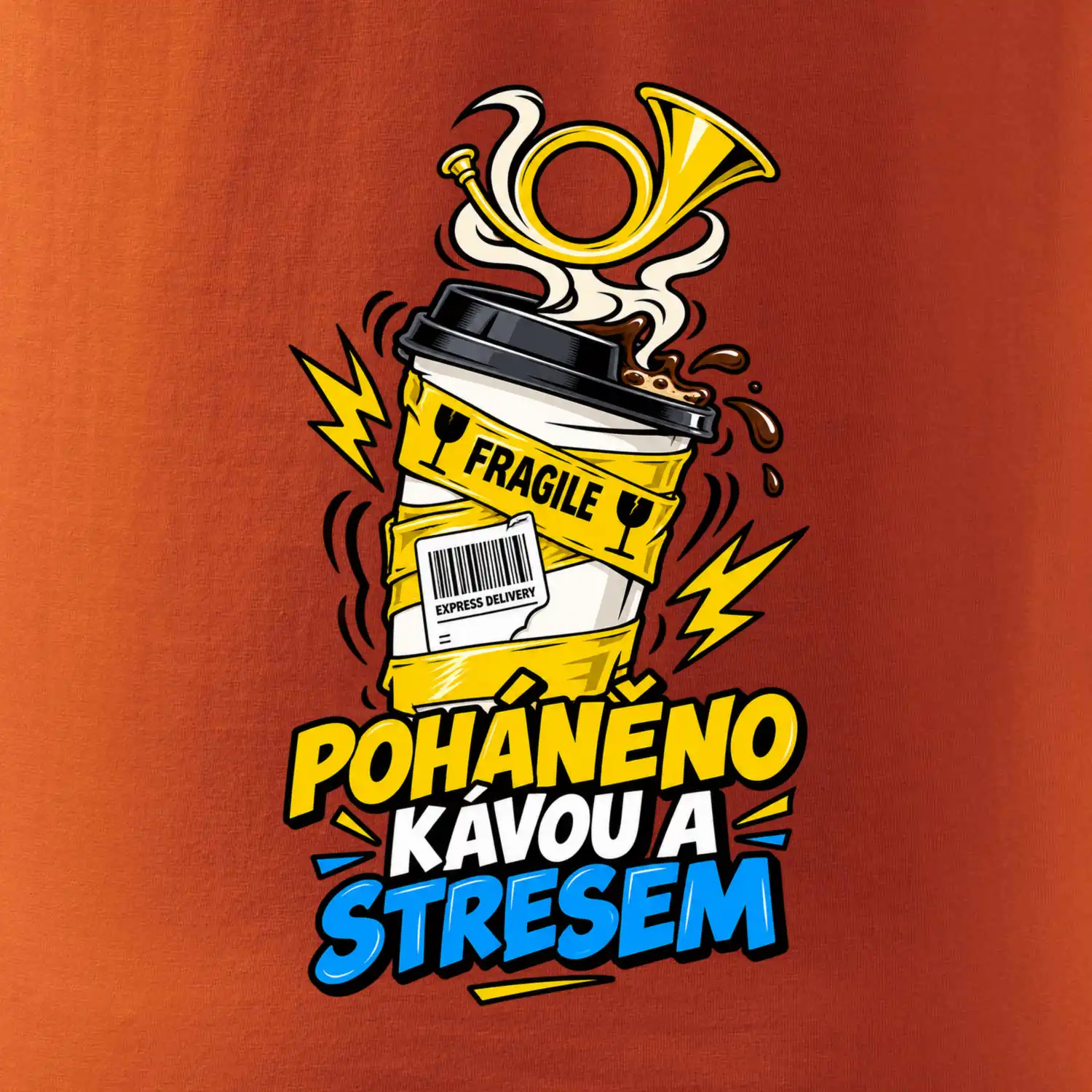 Poháněno kávou a stresem