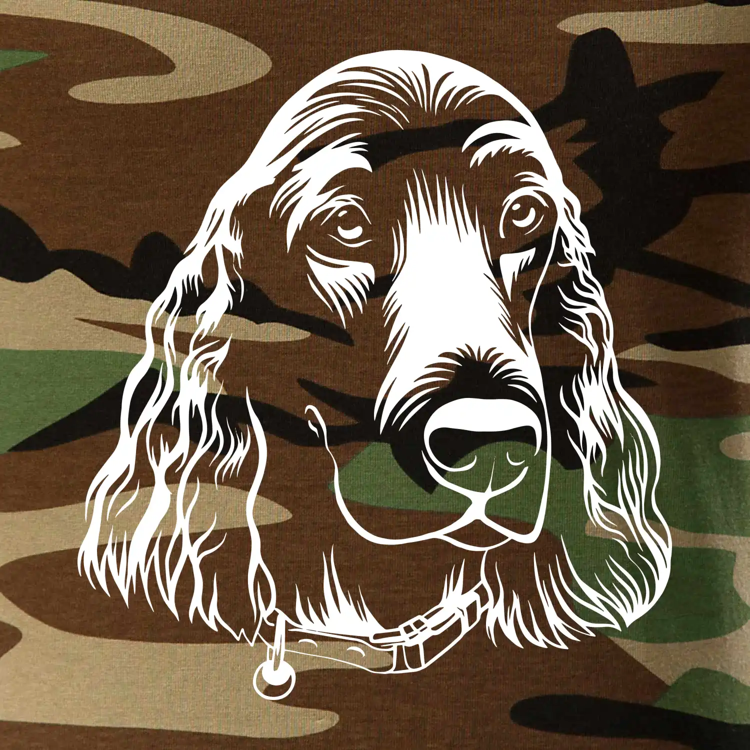 Kokršpaněl - hlava kreslená