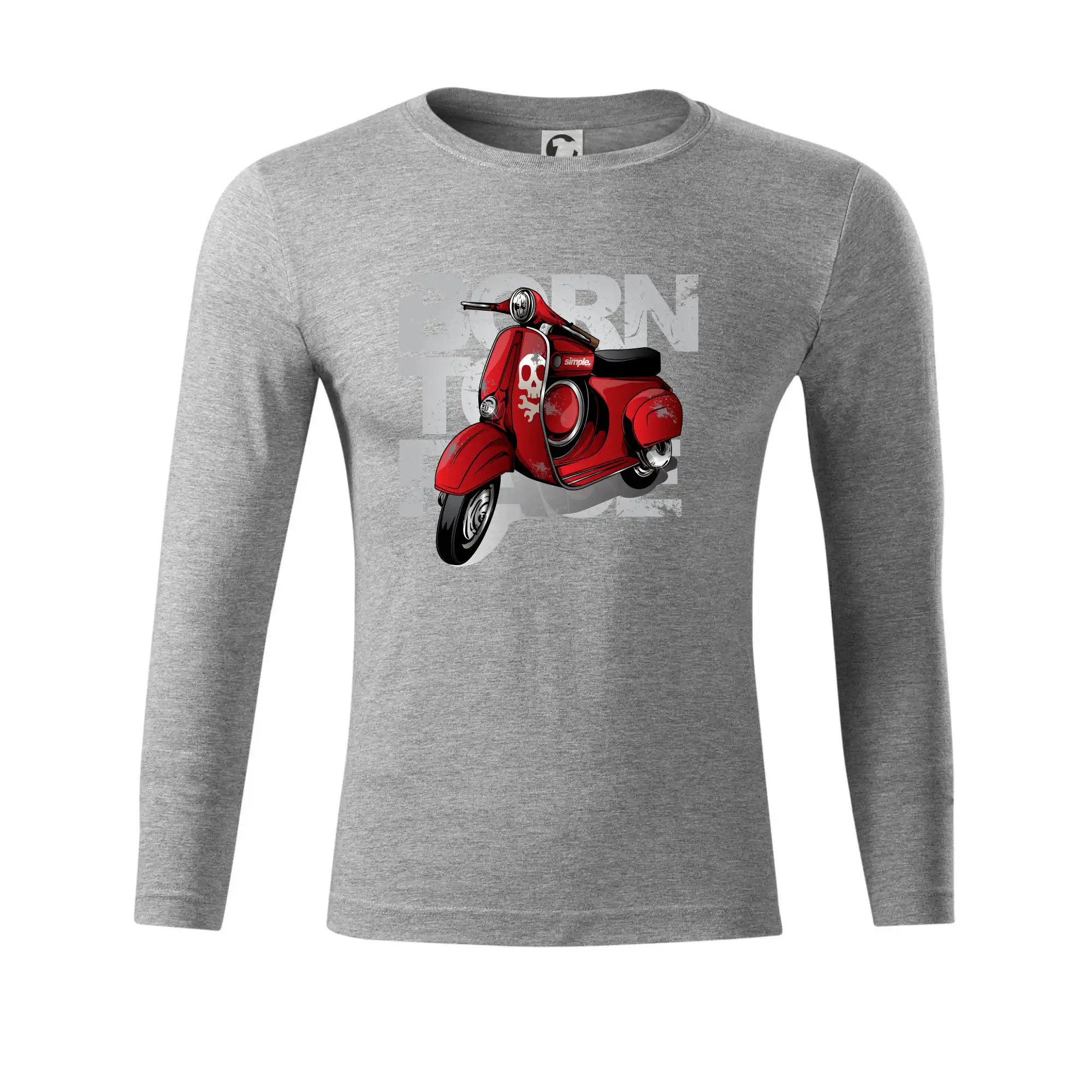 Scooter born to ride red