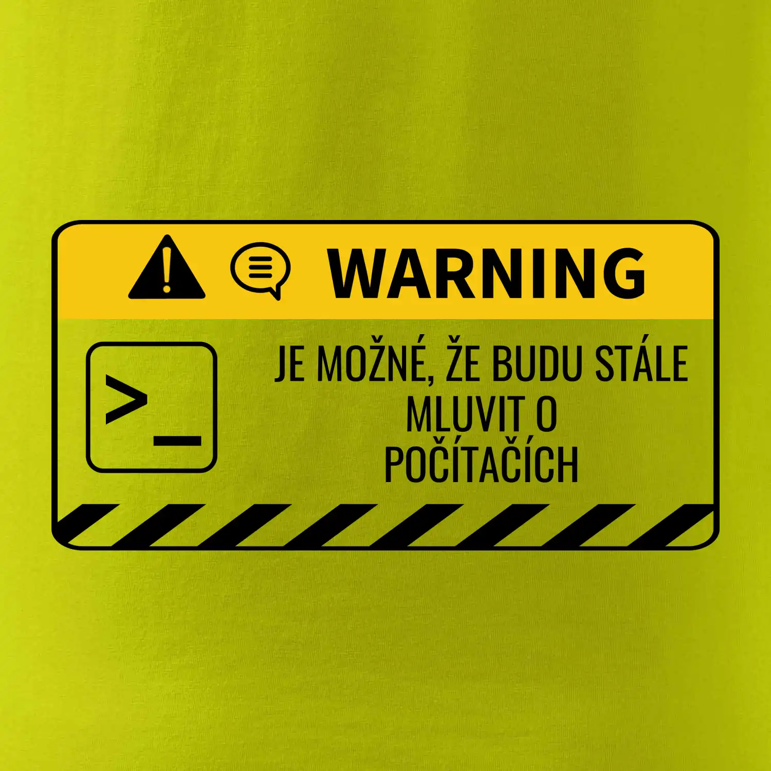 Warning mluvení - Počítač