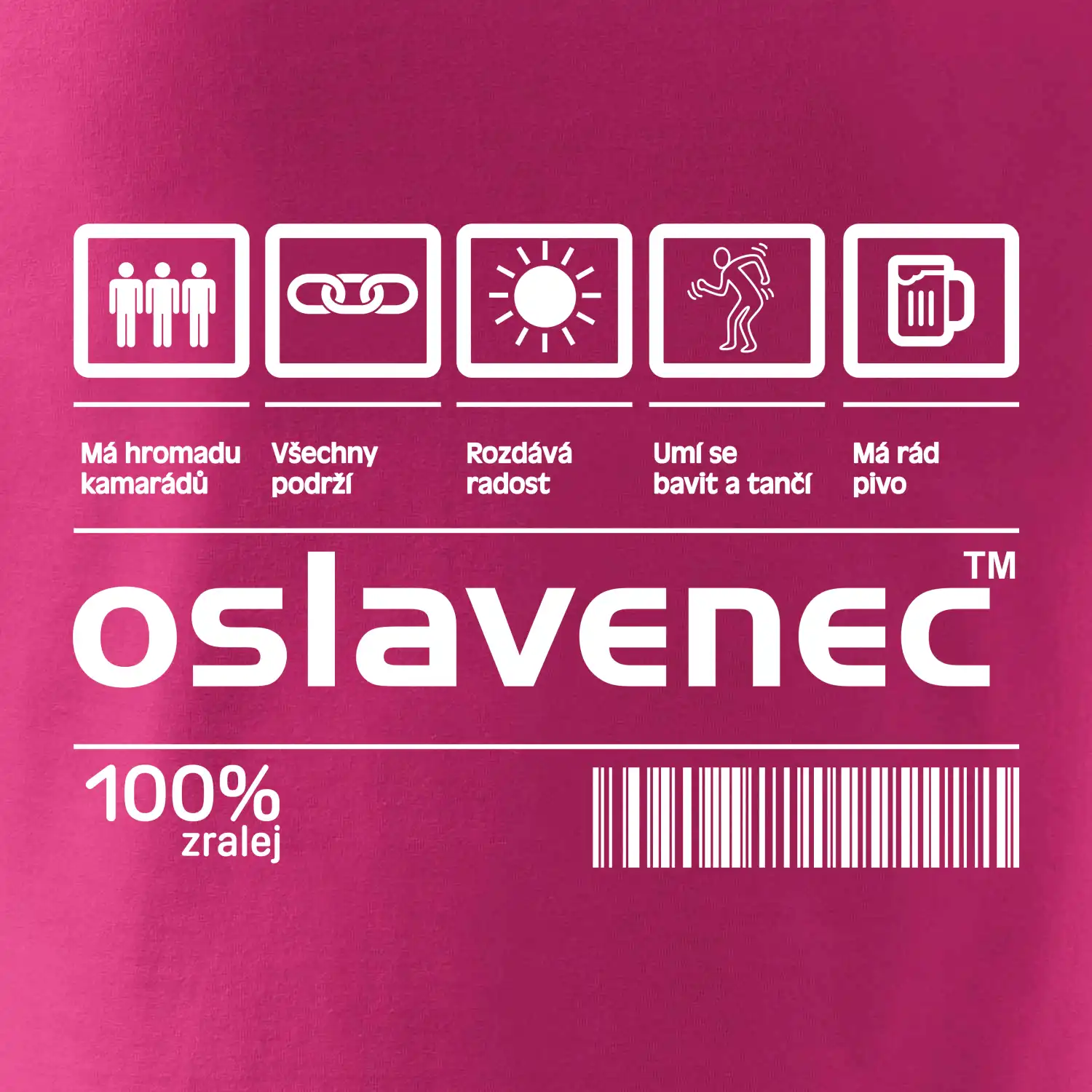 Čárový kód - Oslavenec