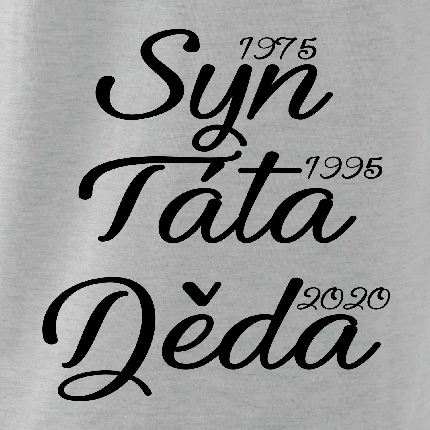 Syn, táta děda - vaše ročníky
