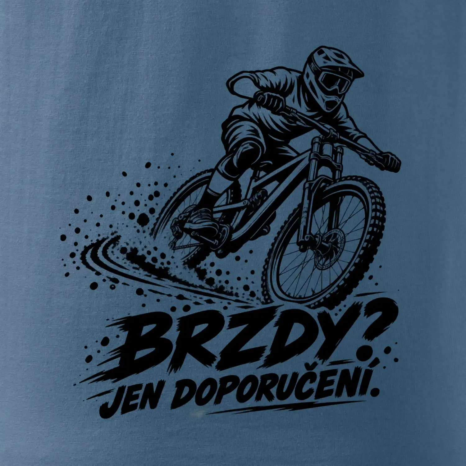 Brzdy jen doporučení - biker v zatáčce