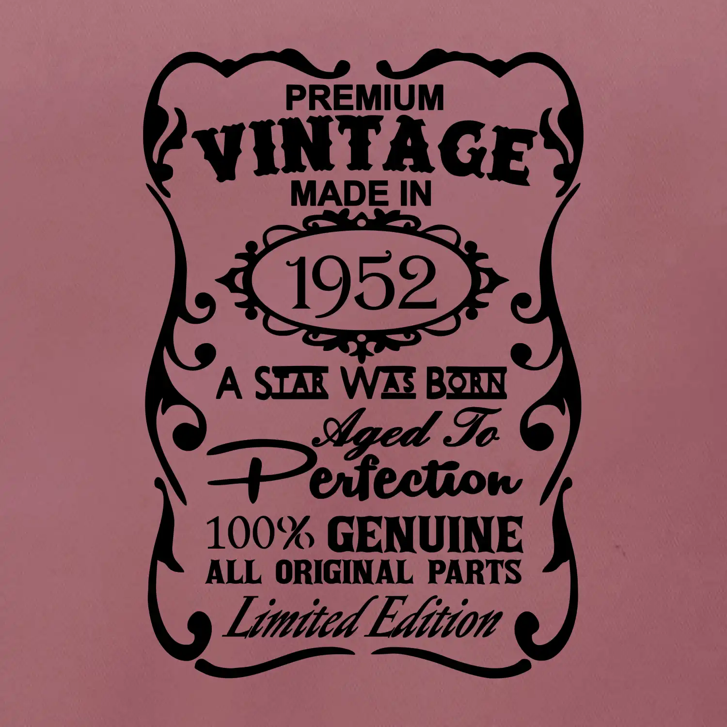 Vintage Etiketa - 1952