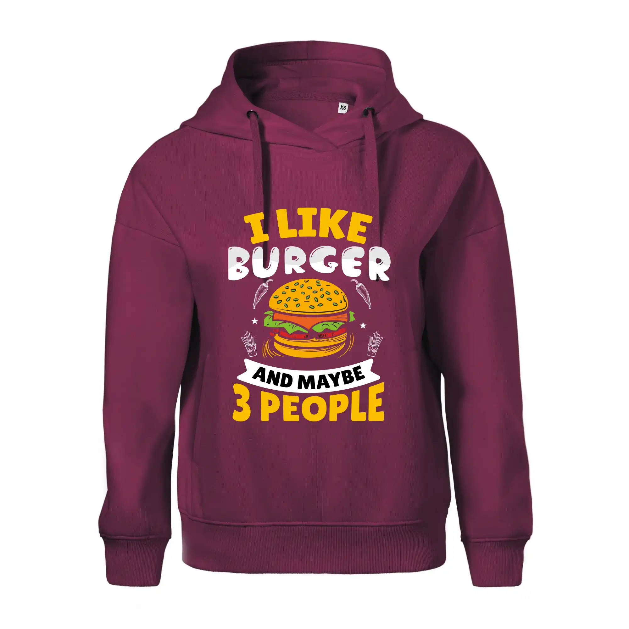 I like burger and maybe 3 people