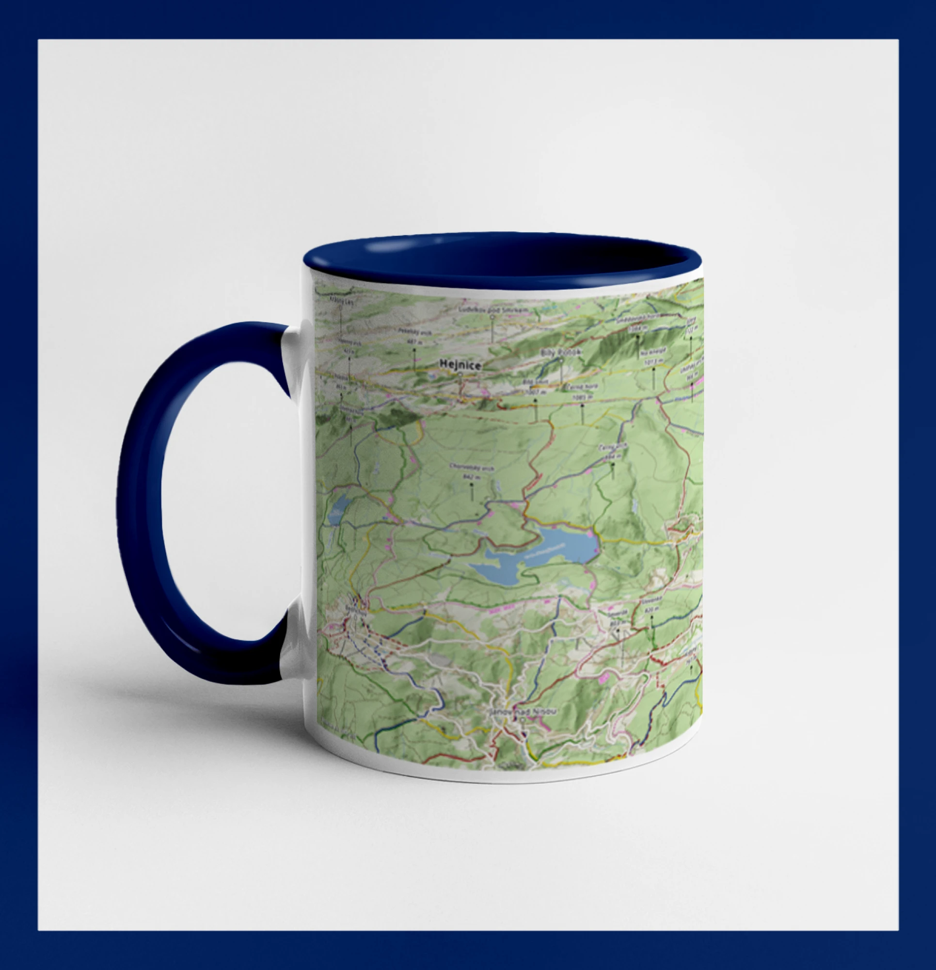 Jizerské hory mapa