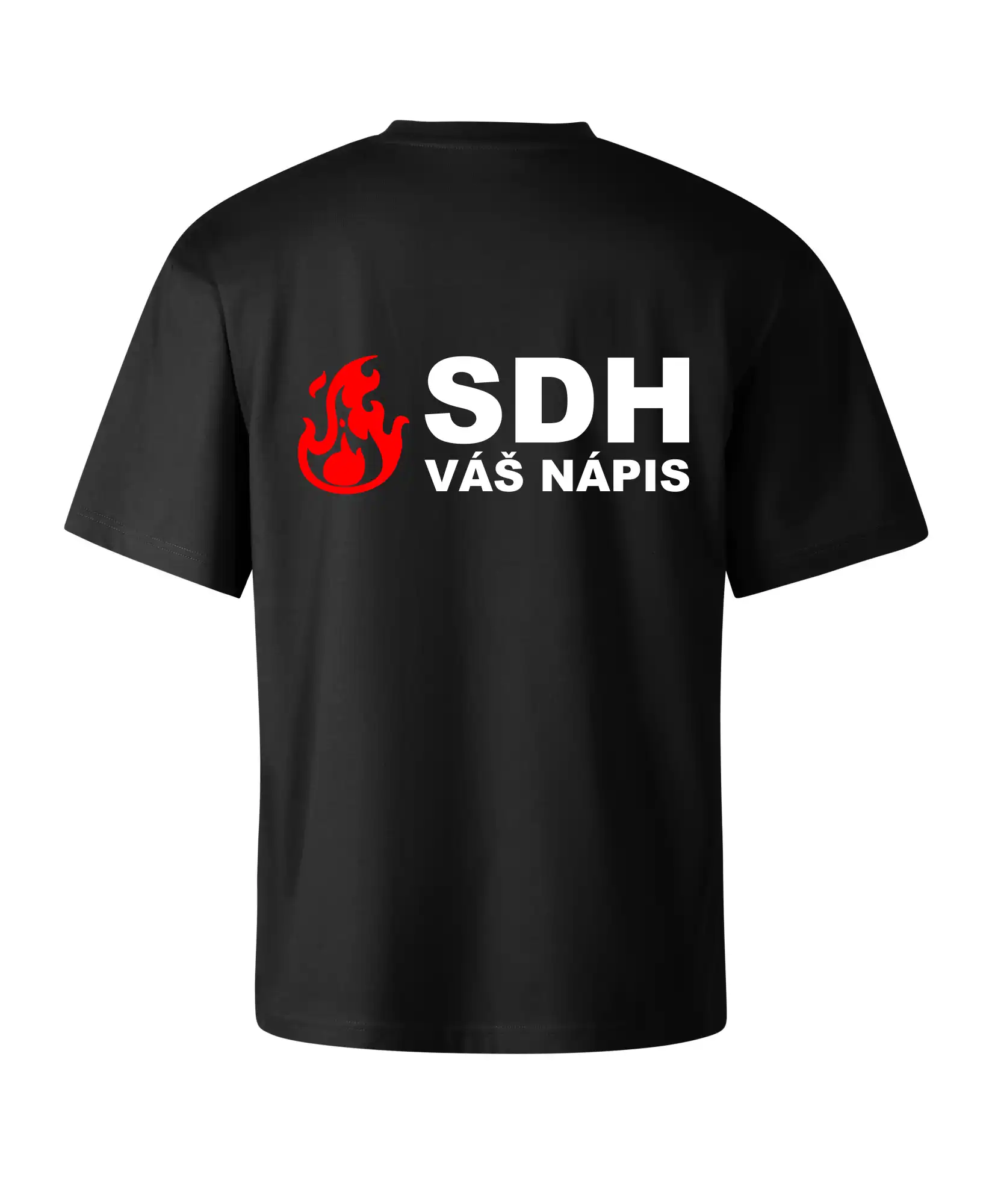 SDH nápis (oheň, firesport, název sboru - vlastní nápis)