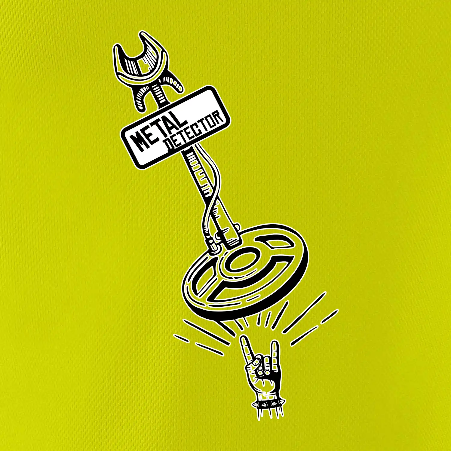 Metal detector rock