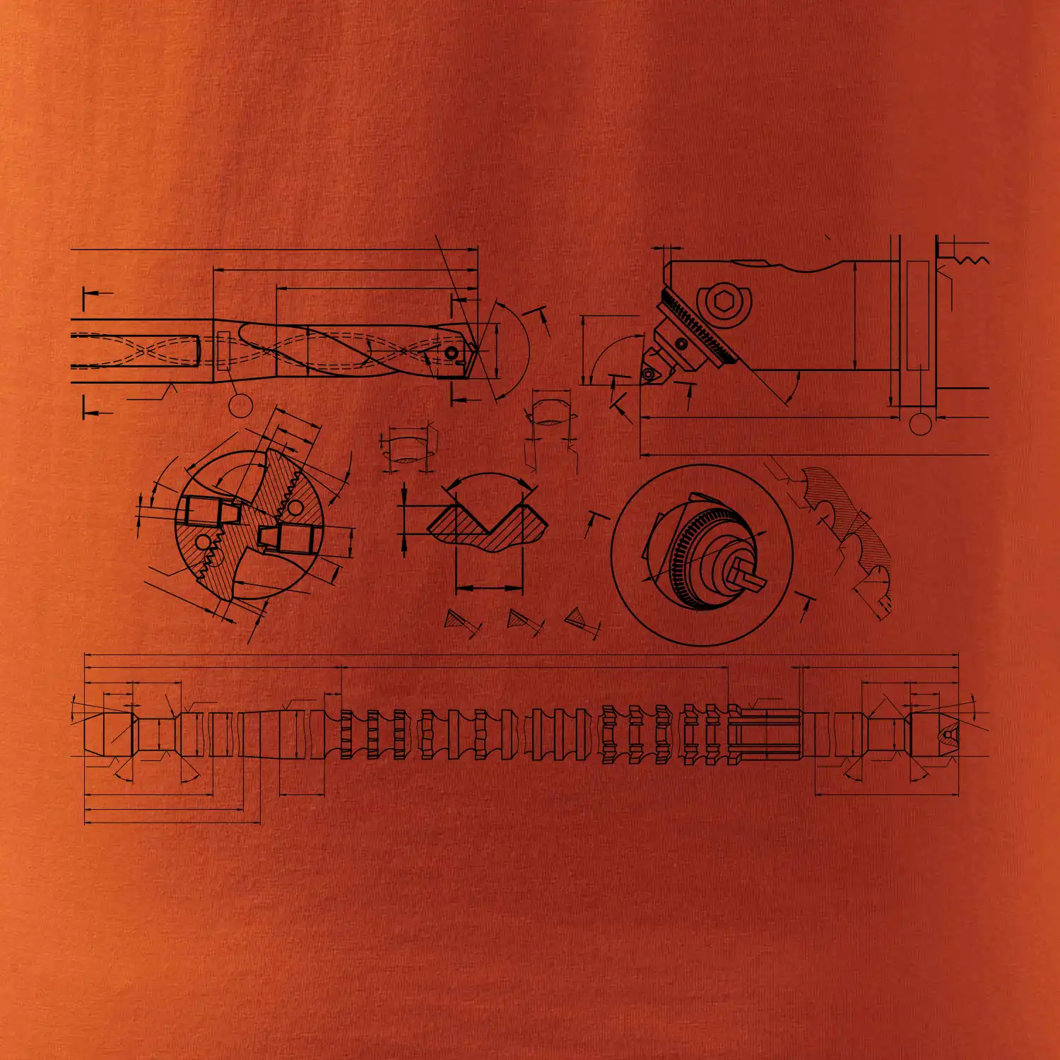 Technické výkresy - vrtáky