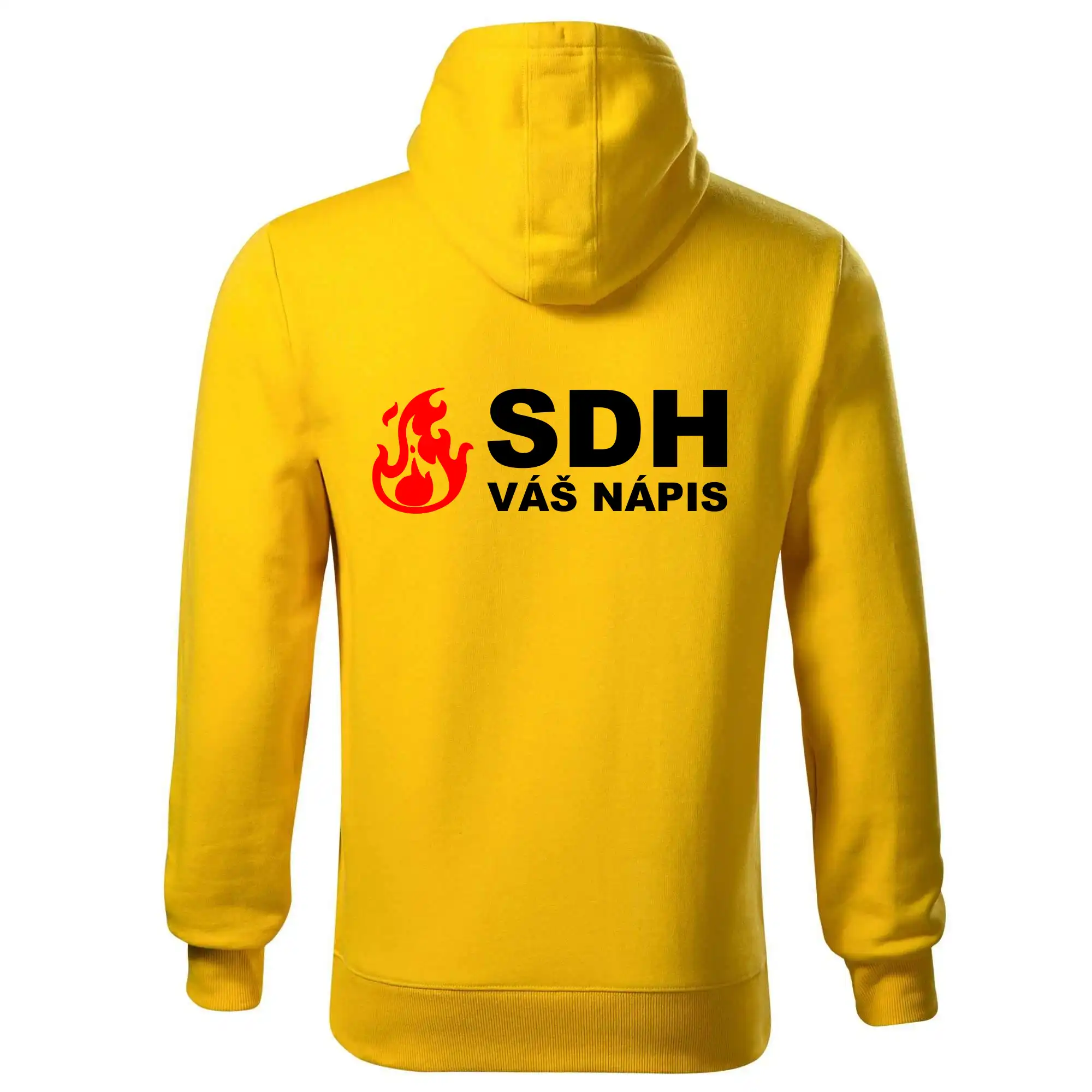 SDH nápis (oheň, název sboru - vlastní nápis)