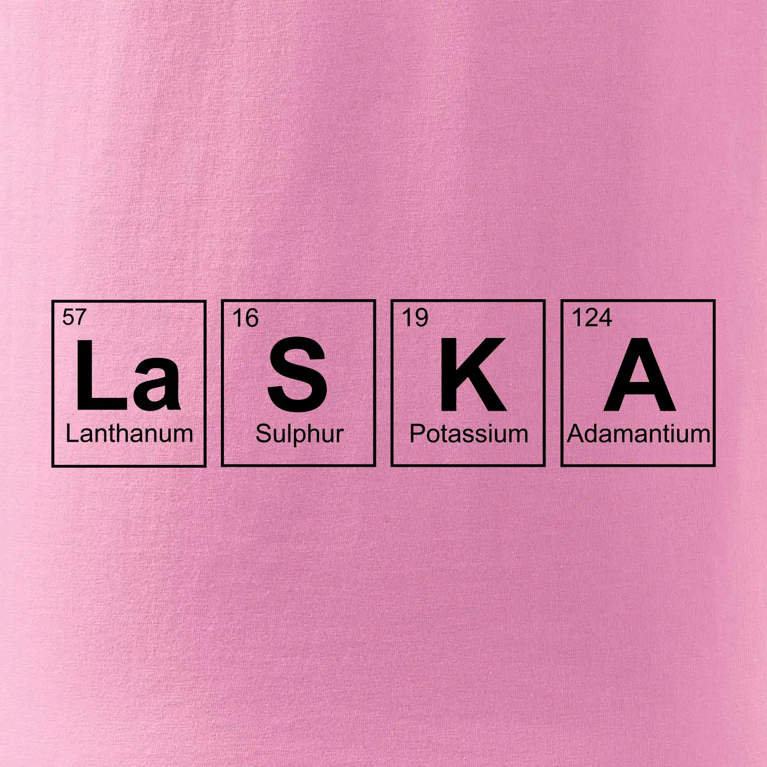 Láska  - periodická tabulka