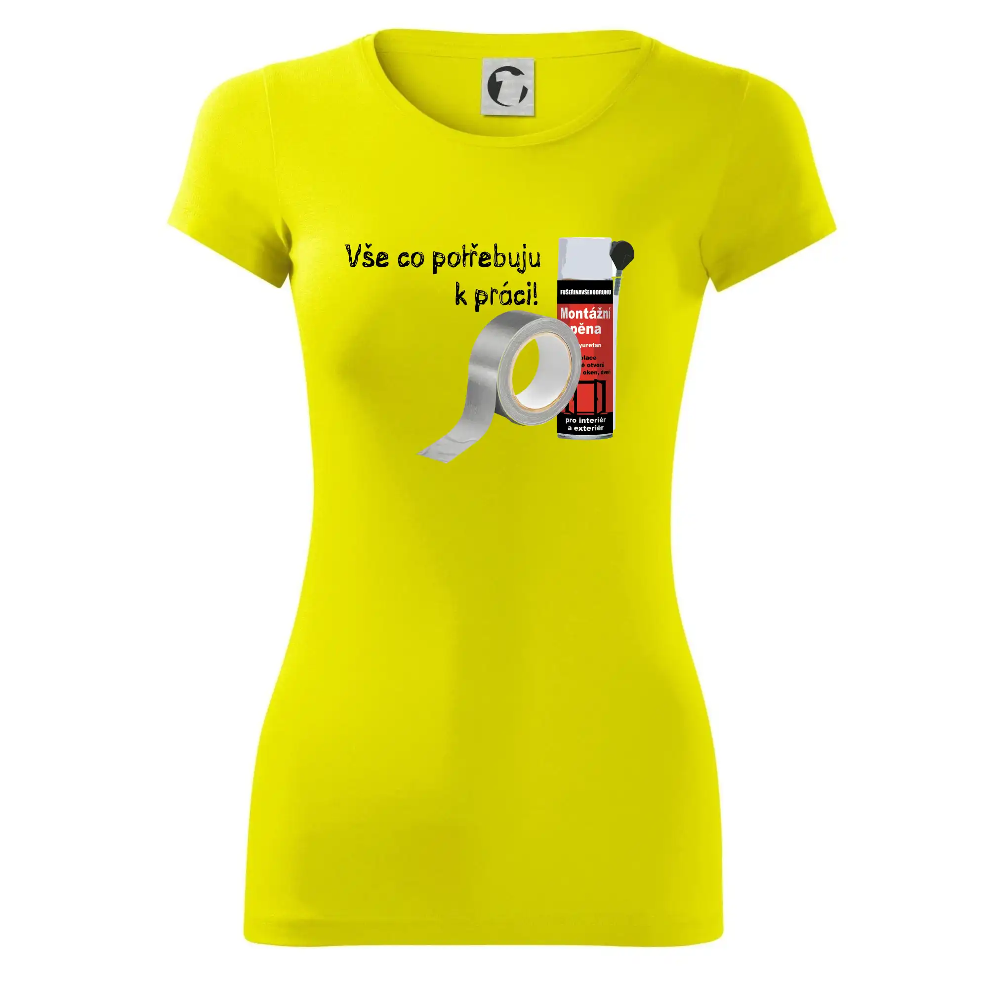 Pěna  a páska - vše co potřebuji k práci