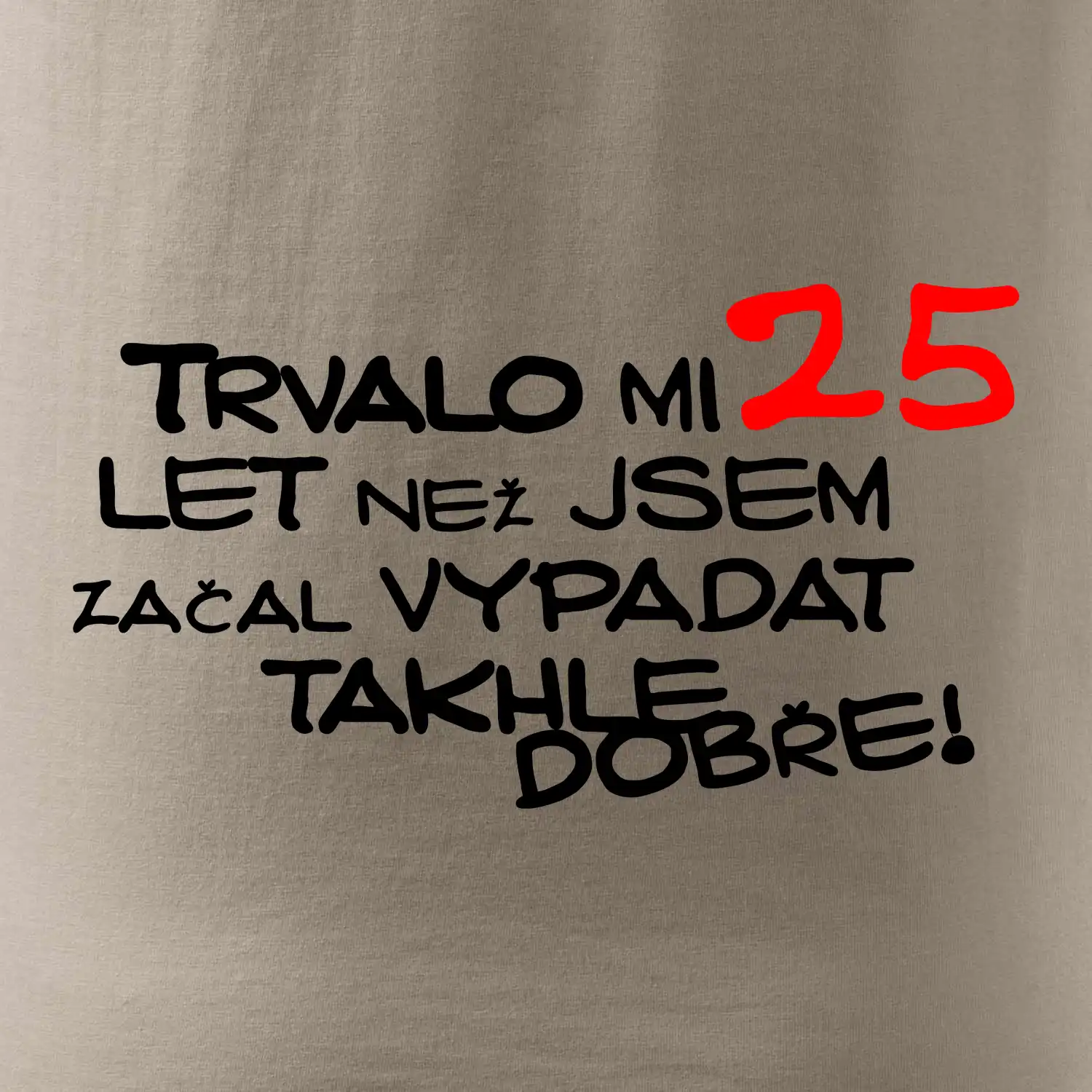 Trvalo mi 25 let než jsem začal vypadat takhle dobře